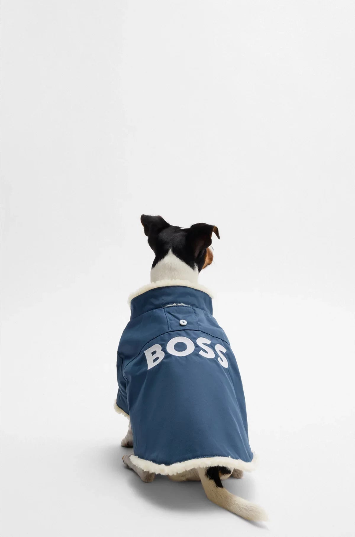 DOG PARKA JACKET WITH CONTRAST LOGO