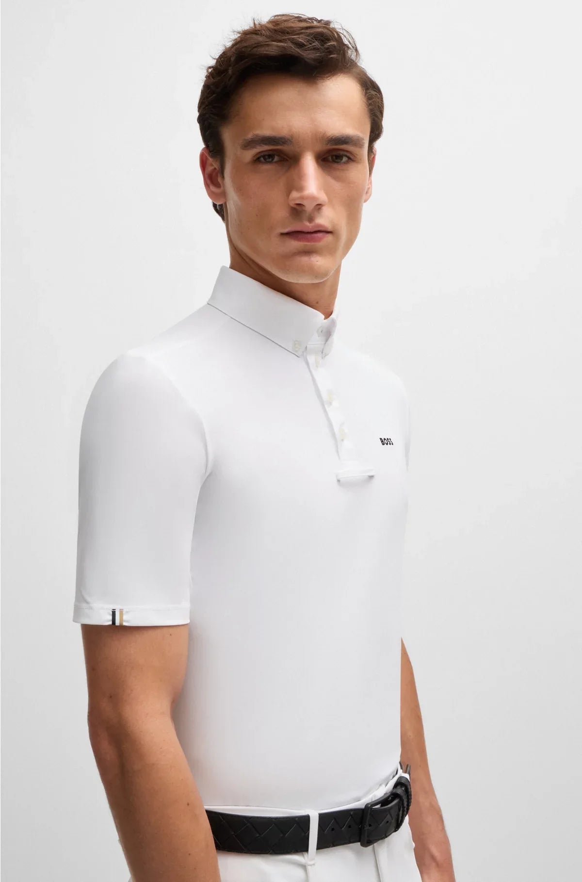 EQUESTRIAN SHOW SHIRT IN STRETCH PIQUE