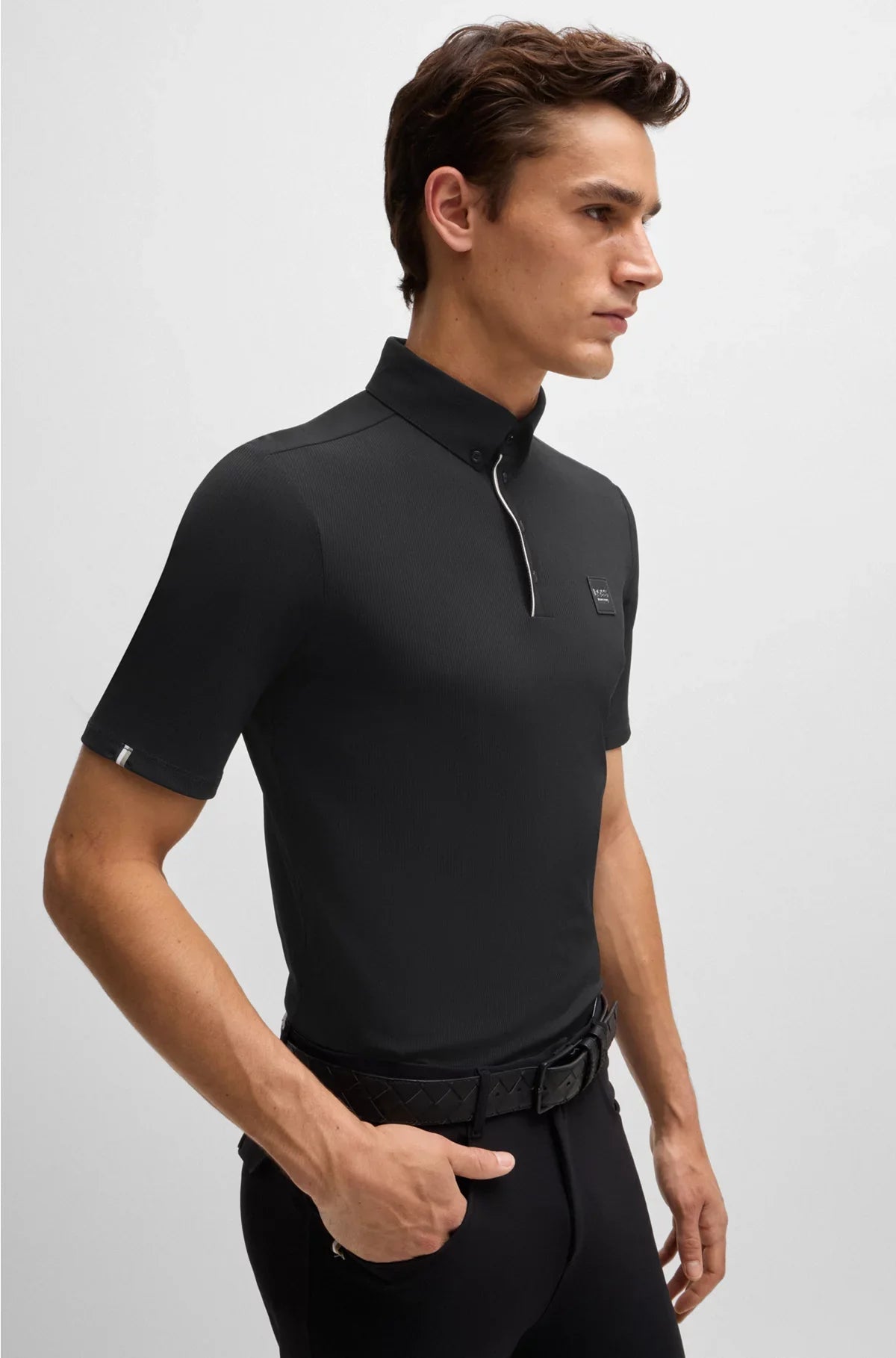 EQUESTRIAN TRAINING SHIRT IN STRETCH PIQUE