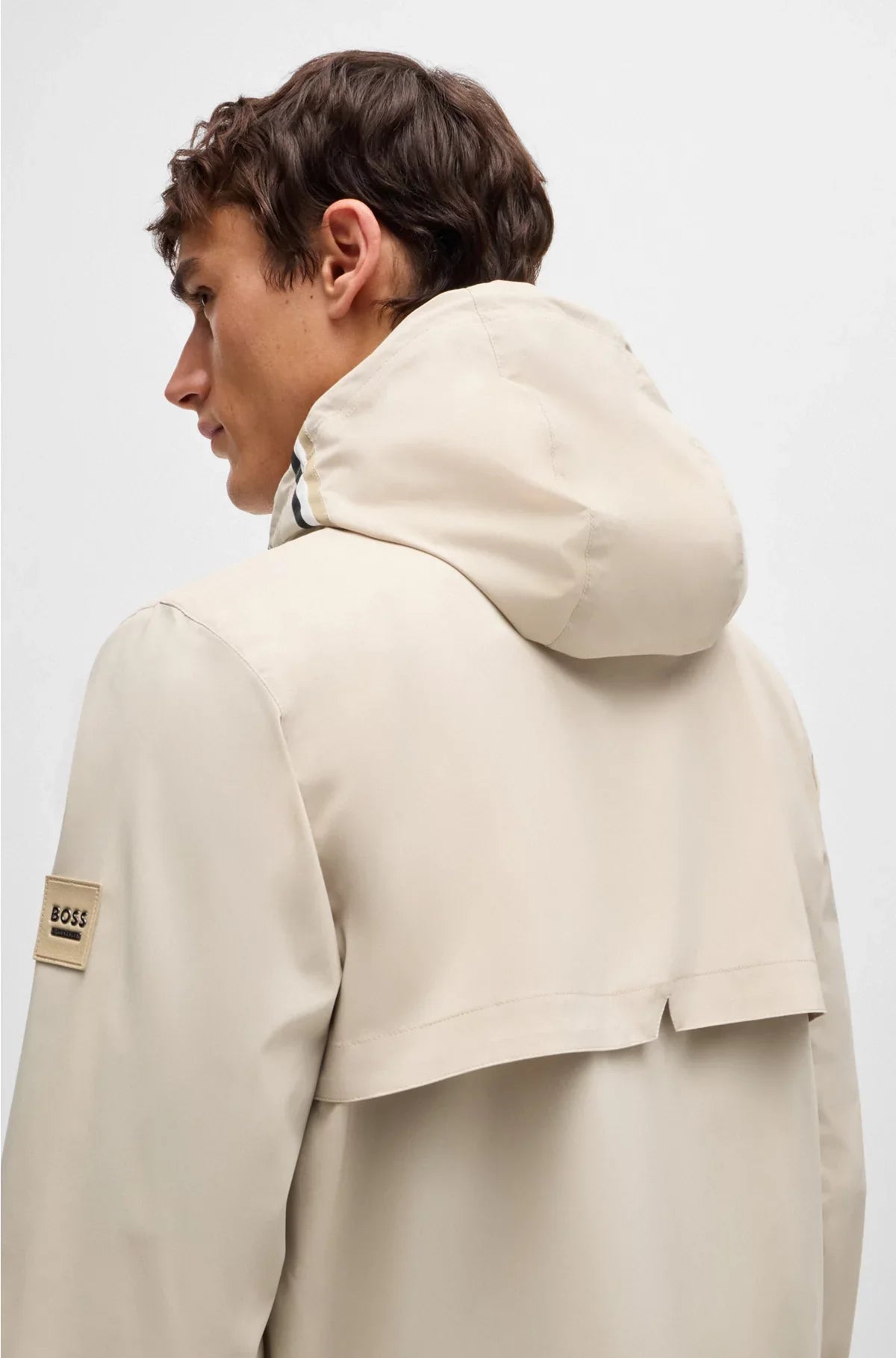 EQUESTRIAN WATERPROOF JACKET WITH SIGNATURE STRIPE
