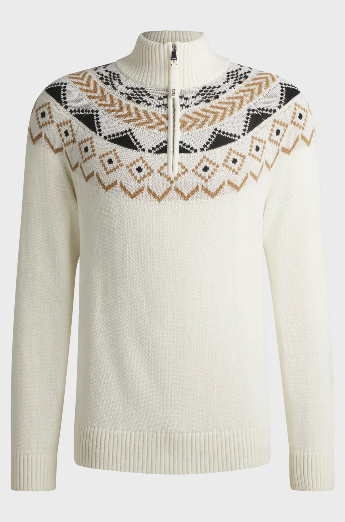 EQUESTRIAN TROYER SWEATER WITH KNITTED PATTERN