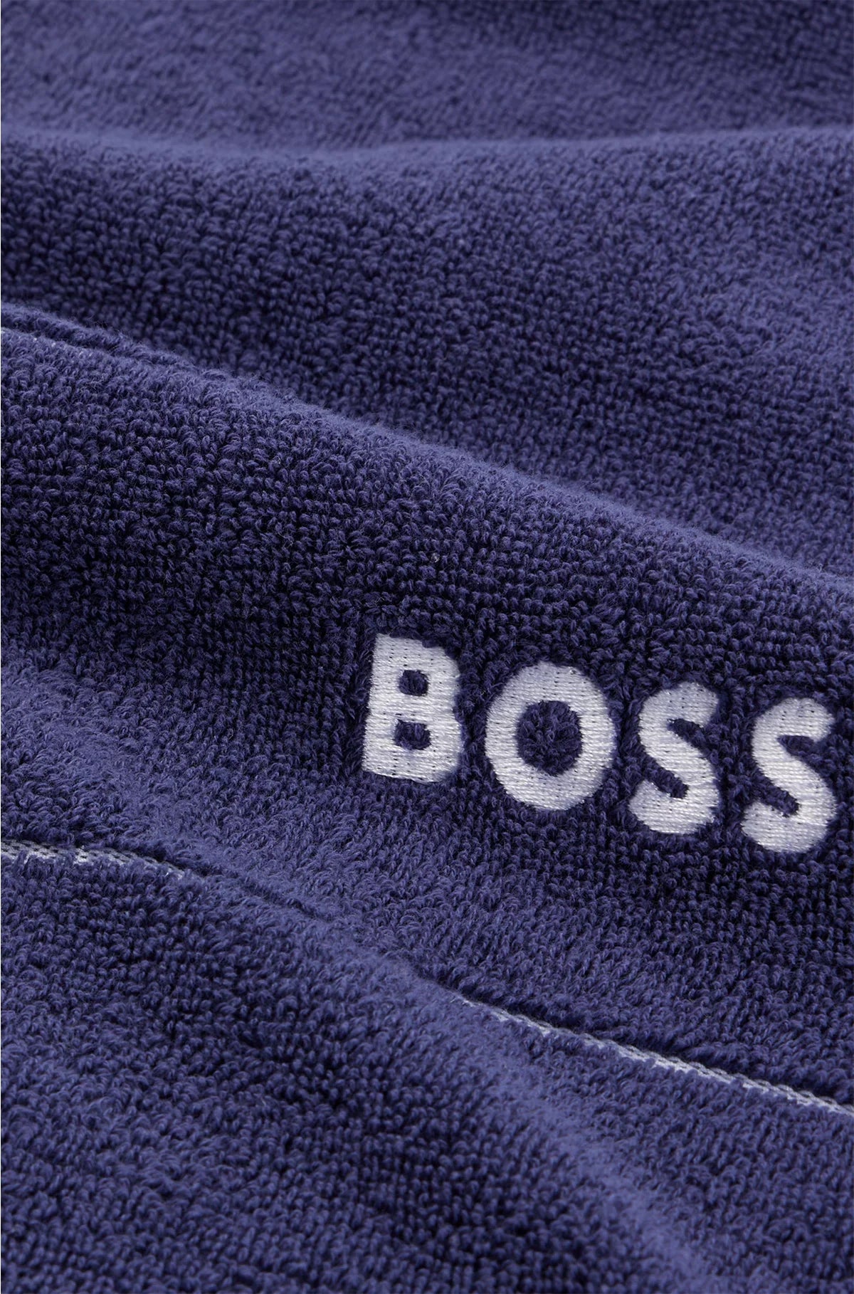 COTTON GUEST TOWEL WITH WHITE LOGO EMBROIDERY