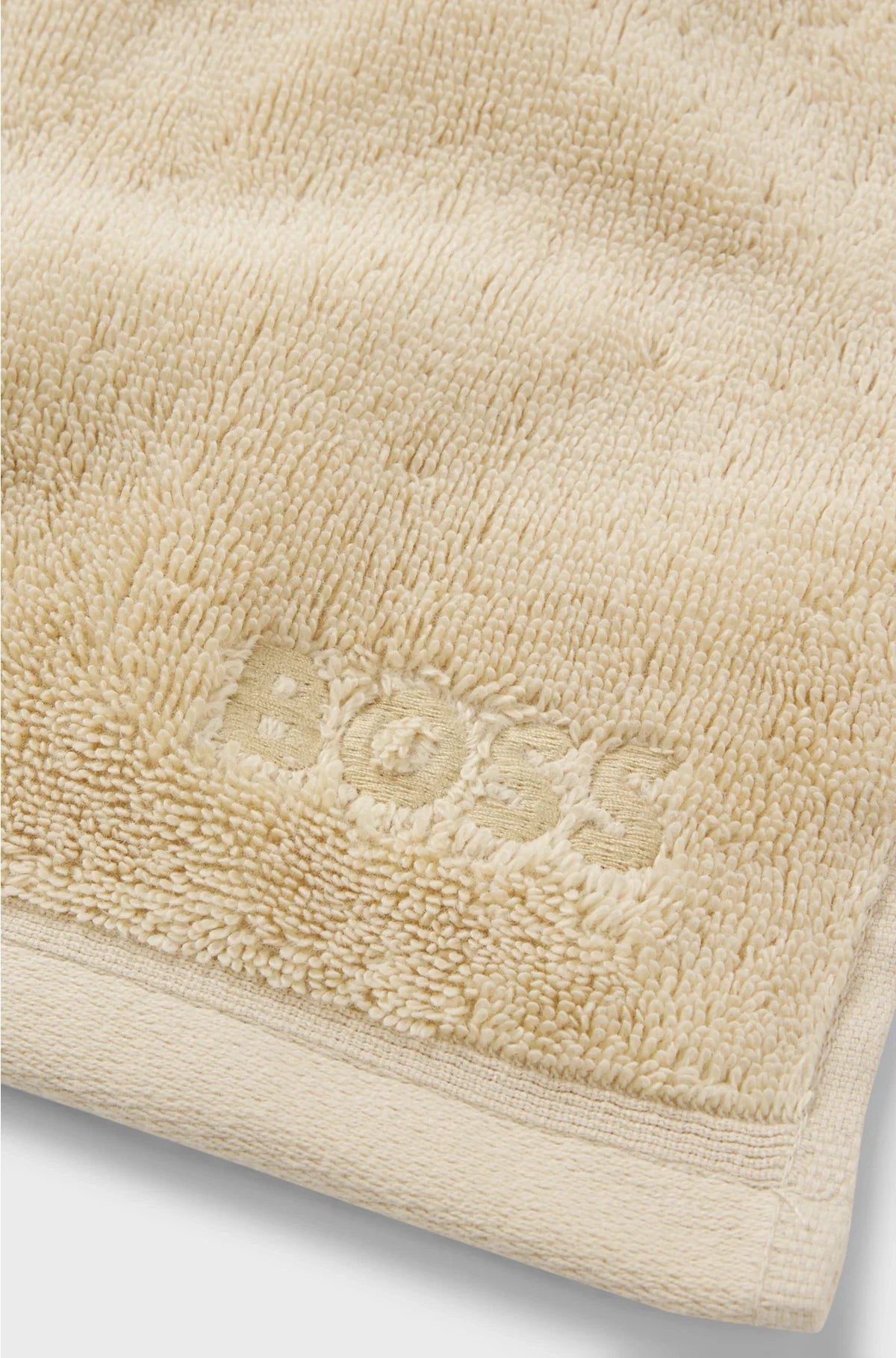 AEGEAN-COTTON FACE CLOTH WITH TONAL LOGO