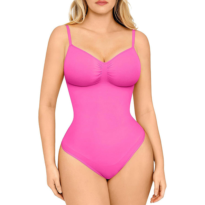 Breathable Seamless Sculpting Thong Bodysuit