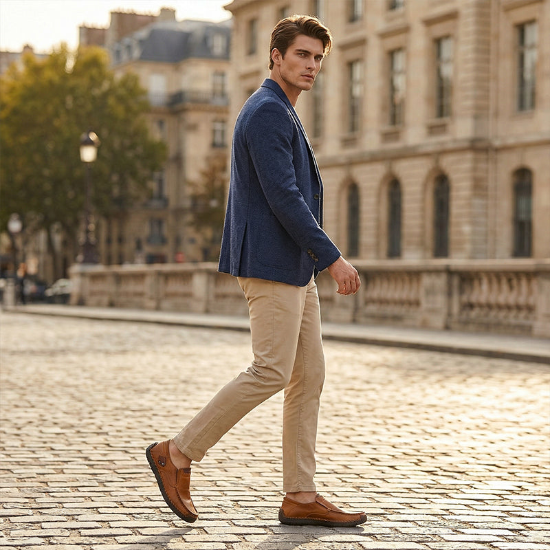 💎 60% OFF! 💎 Classic Men’s Slip-On Leather Shoes – Premium Calfskin, All-Day Comfort & Effortless Style