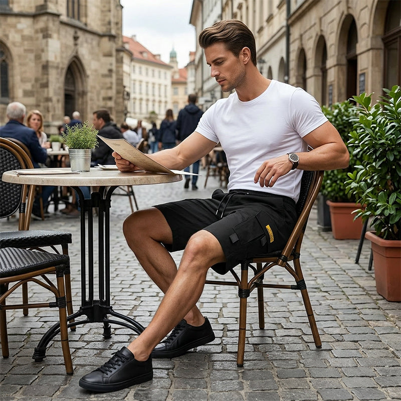 📢📢Big Sale Now On!⏰Men's Casual Cargo Shorts with Drawstring Waist
