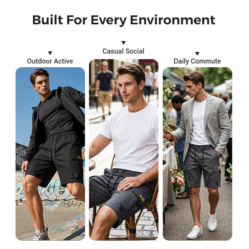 📢📢Big Sale Now On!⏰Men's Casual Cargo Shorts with Drawstring Waist