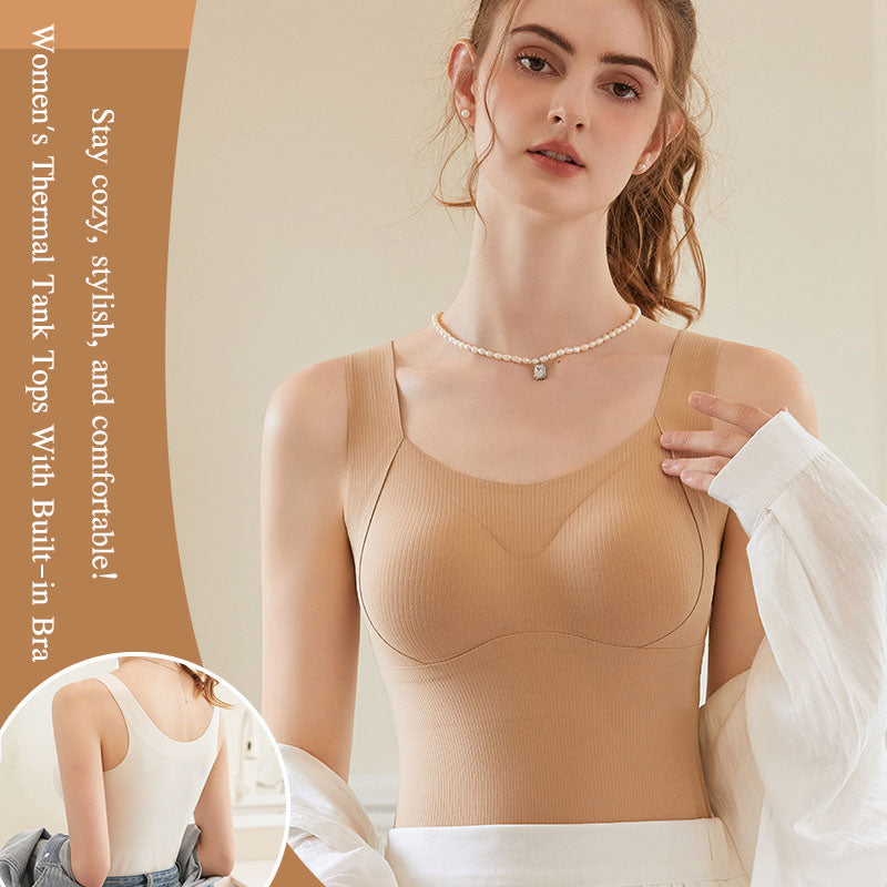 💖Grande Sconto del 50% per il Black Friday🌹[Regalo Donna] Canottiere Termiche da Donna con Reggiseno Incorporato