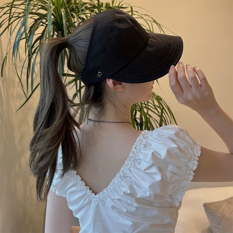 Cappello Parasole a Tesa Larga con Apertura Superiore Anti-UV per Esterni
