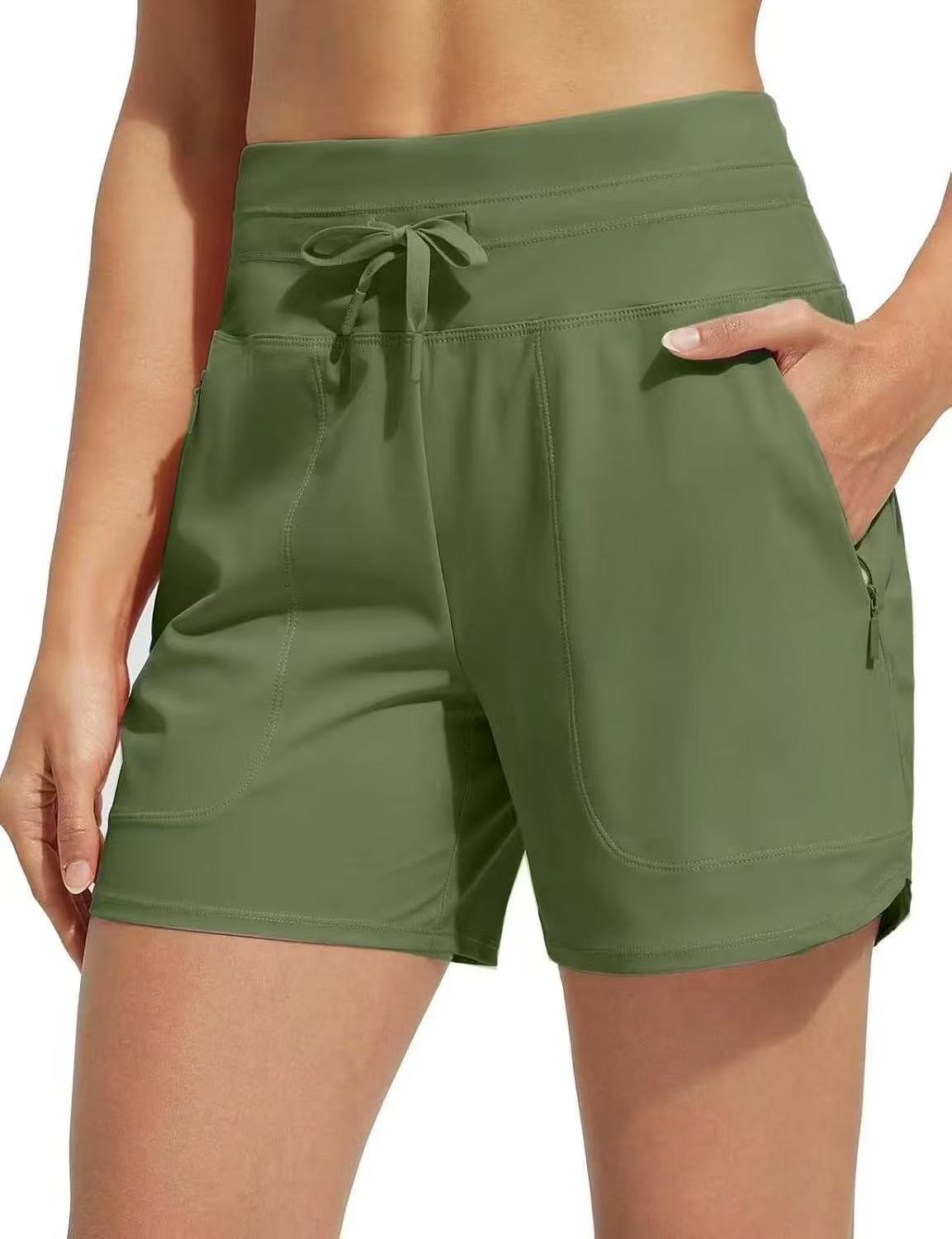 🌞Saldi Estivi 50% DI SCONTO🩳Pantaloncini da bagno da donna a vita alta ad asciugatura rapida