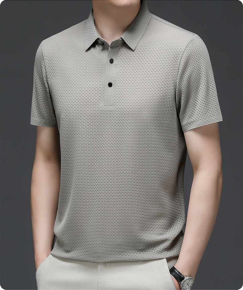 🔥T-shirt estiva da uomo in seta ghiaccio