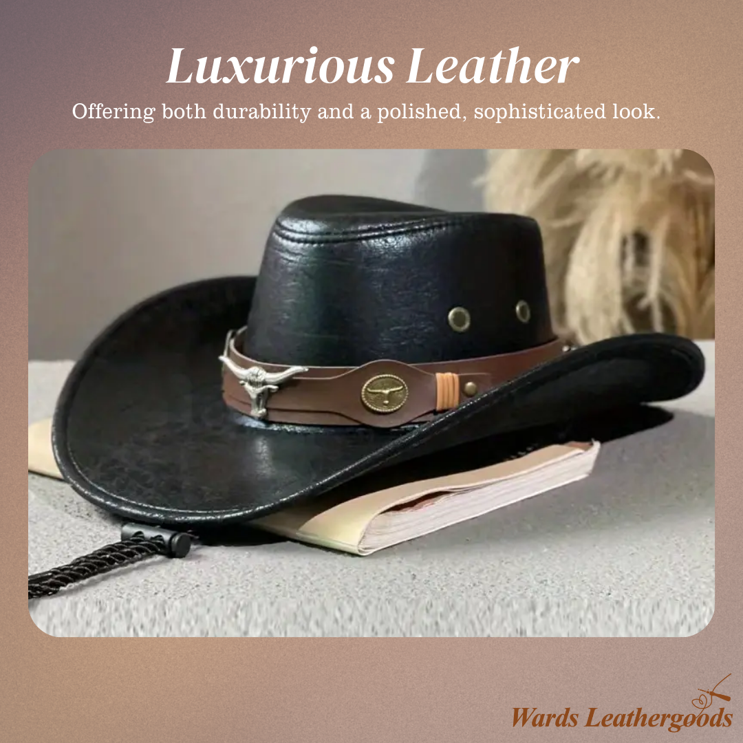 🤠 LIMITED-TIME 50% OFF! ☀️ Breathable Sunshade Cowboy Hat – Wide Brim, Rivet Details, Lightweight 🌵
