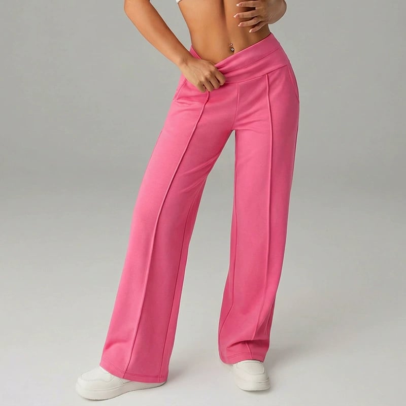 💞50K+ SOLD!☕🧘‍♀️Women's High Waist Wide Leg Pants – Soft stretch fabric, gentle tummy control! Flattering fit for every shape. Easy pull-on, no tricky buttons. Your everyday essential. 🧵🦵