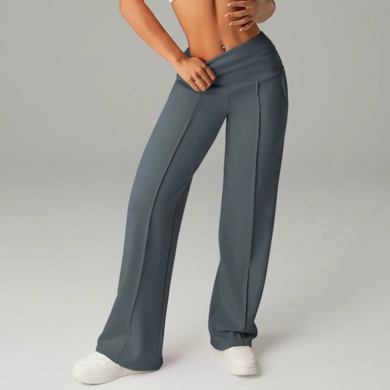 💞50K+ SOLD!☕🧘‍♀️Women's High Waist Wide Leg Pants – Soft stretch fabric, gentle tummy control! Flattering fit for every shape. Easy pull-on, no tricky buttons. Your everyday essential. 🧵🦵