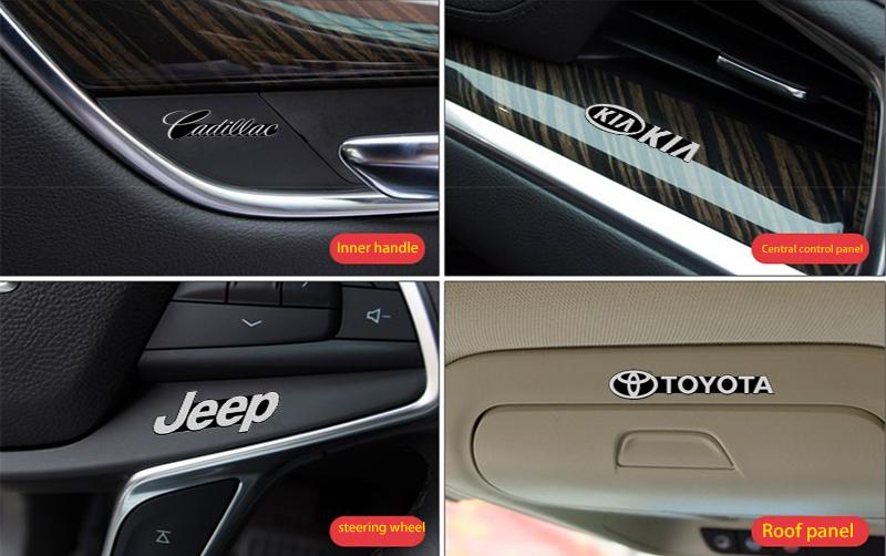 Offerta calda 🔥50% DI SCONTO🔥Adesivi decorativi creativi 3D per auto con logo🎉8 PEZZI🎉