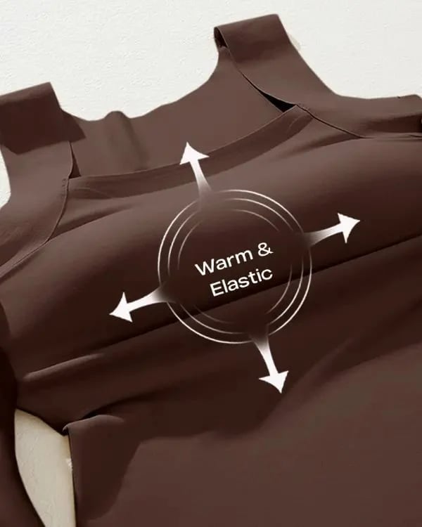 🔥Ultimo Giorno Promozione Sconto del 60%⏰👙Canotte Termiche da Donna con Scollo a U e Reggiseno Integrato👍