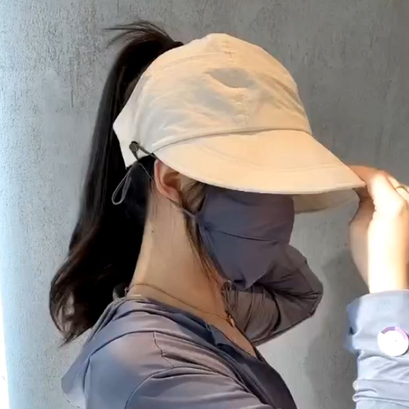 Cappello Parasole a Tesa Larga con Apertura Superiore Anti-UV per Esterni