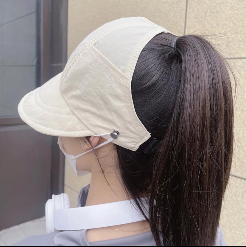Cappello Parasole a Tesa Larga con Apertura Superiore Anti-UV per Esterni