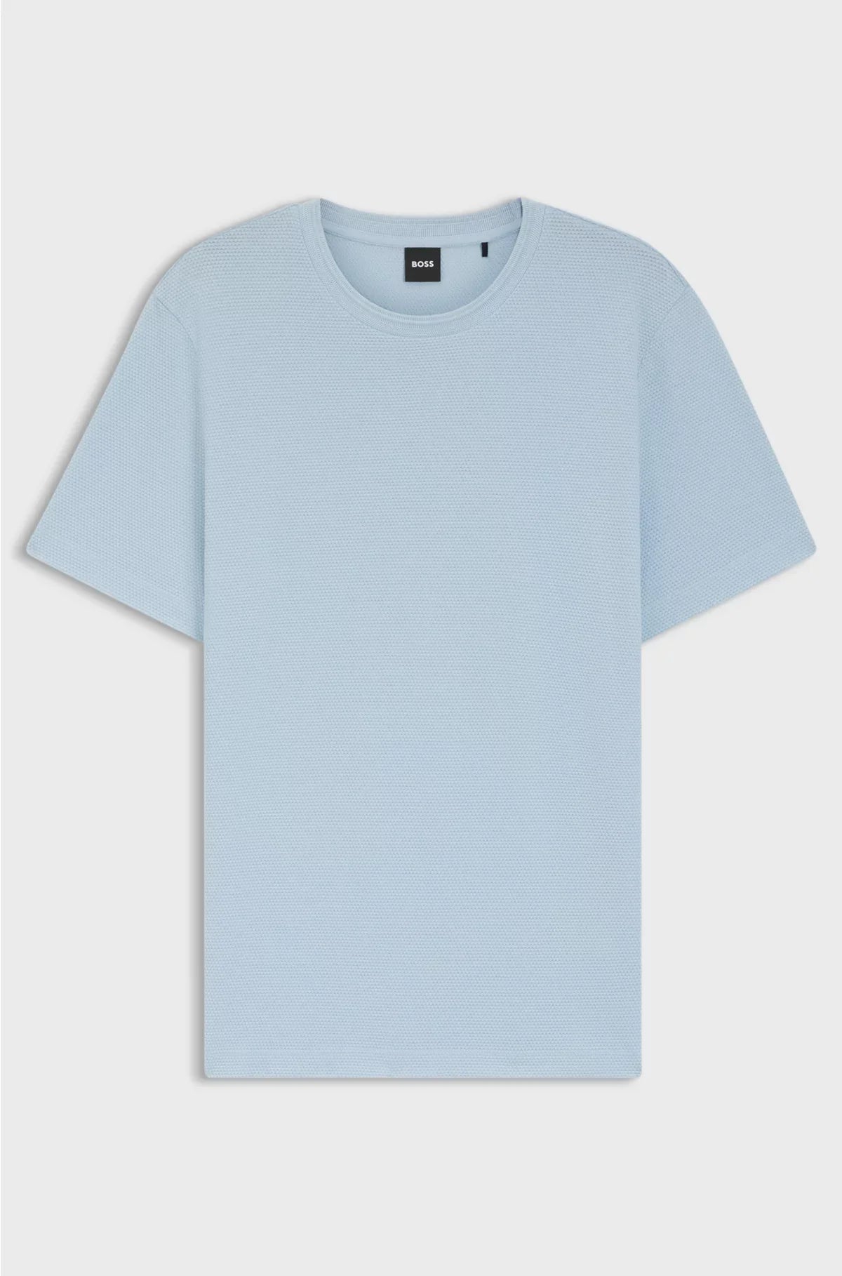 COTTON-BLEND T-SHIRT WITH BUBBLE-JACQUARD STRUCTURE