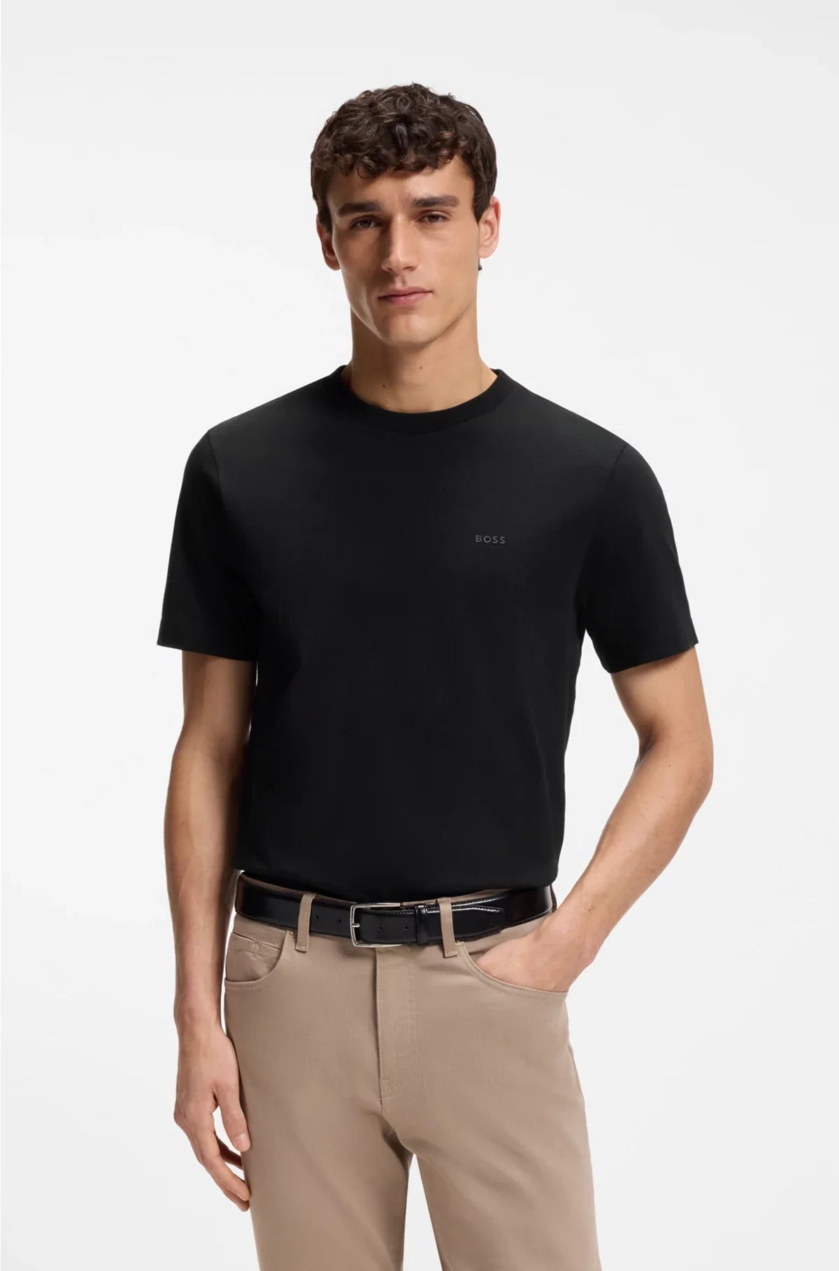 COTTON-JERSEY T-SHIRT WITH LOGO DETAIL