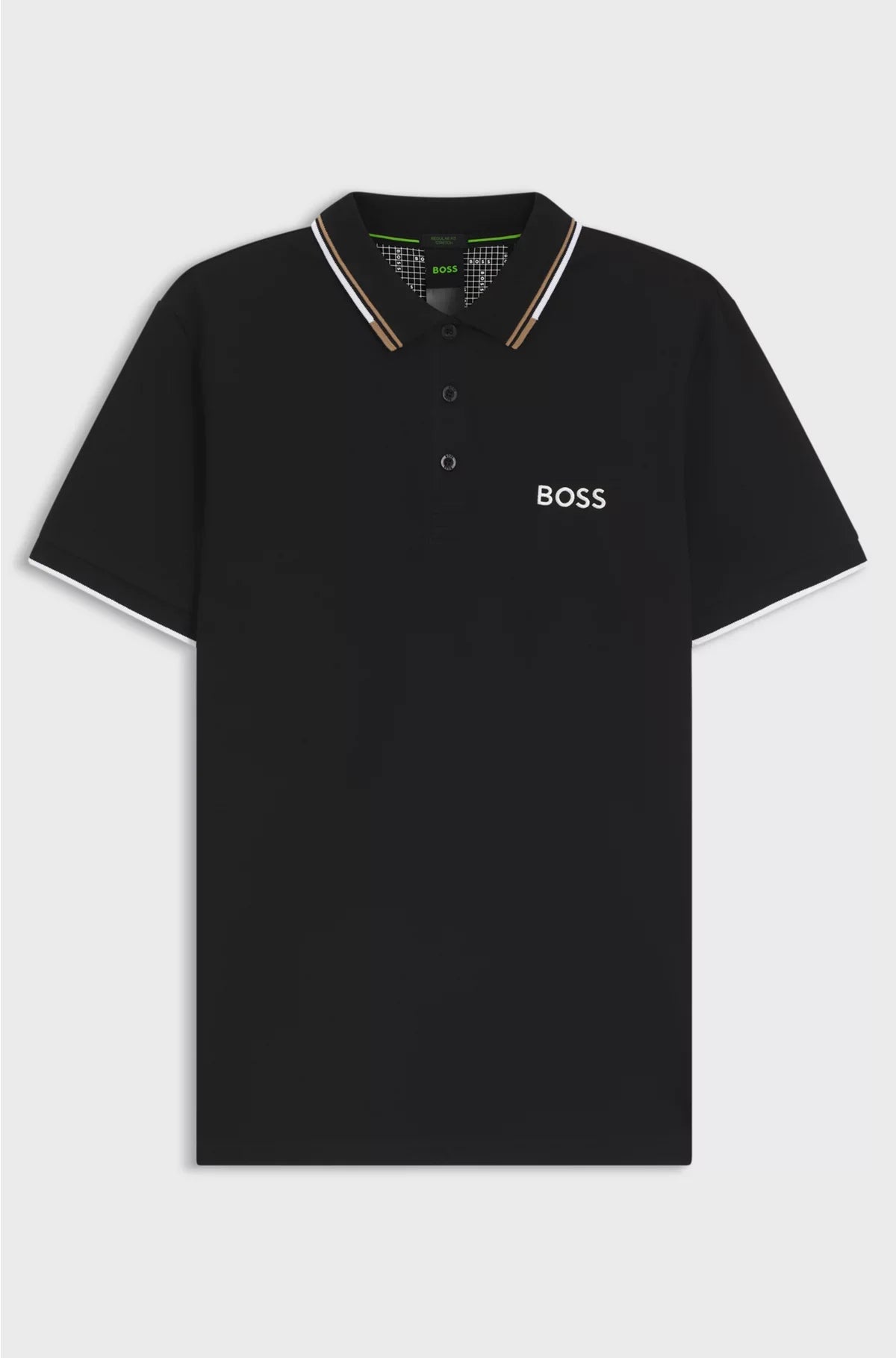 PADDY COTTON-BLEND POLO SHIRT WITH CONTRAST LOGOS