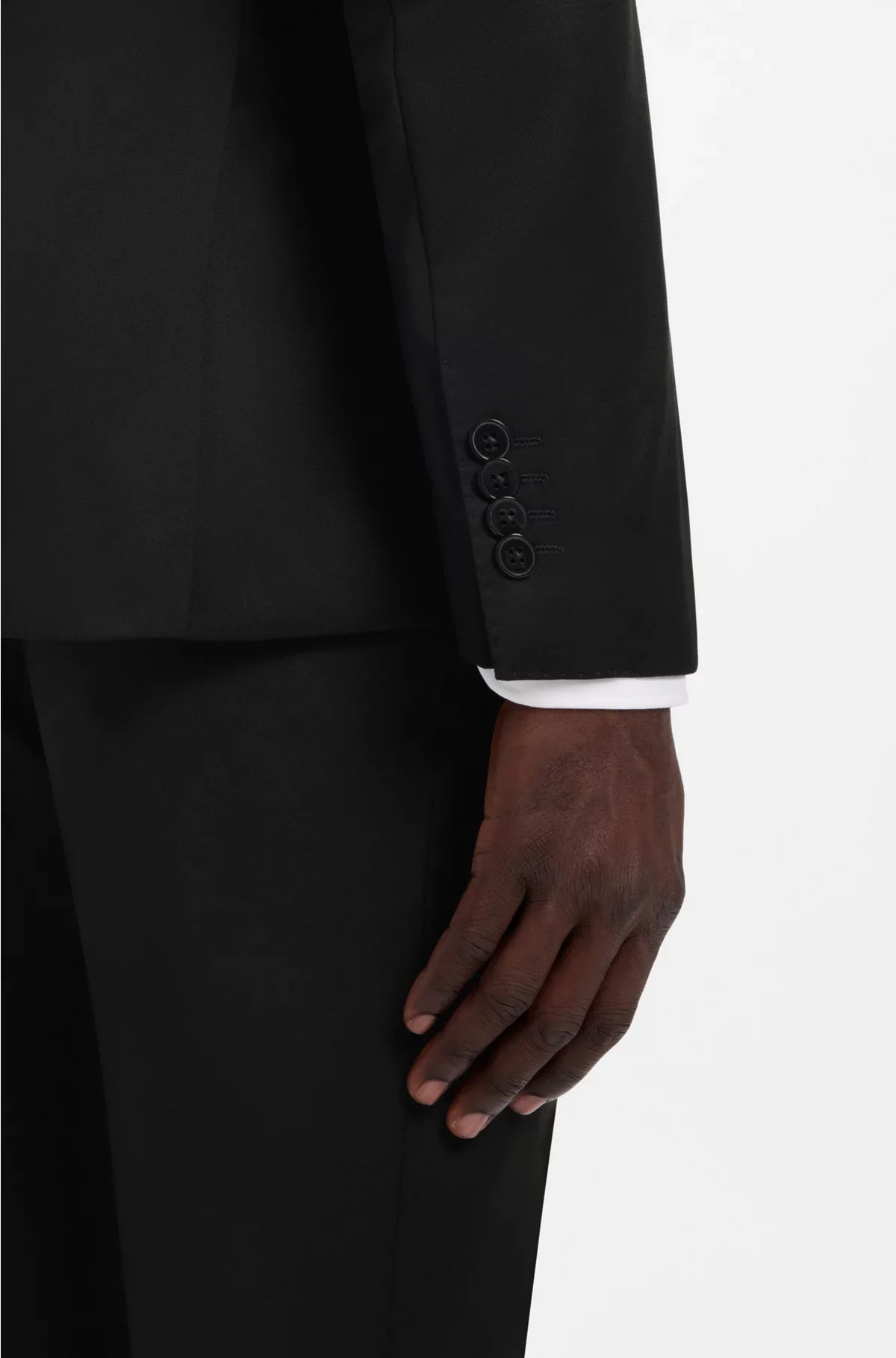SLIM-FIT SUIT JACKET IN VIRGIN-WOOL SERGE