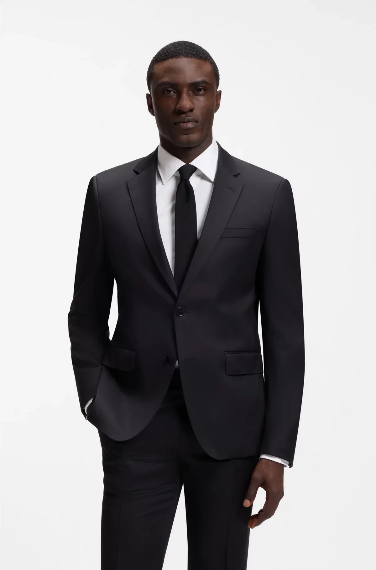 SLIM-FIT SUIT JACKET IN VIRGIN-WOOL SERGE