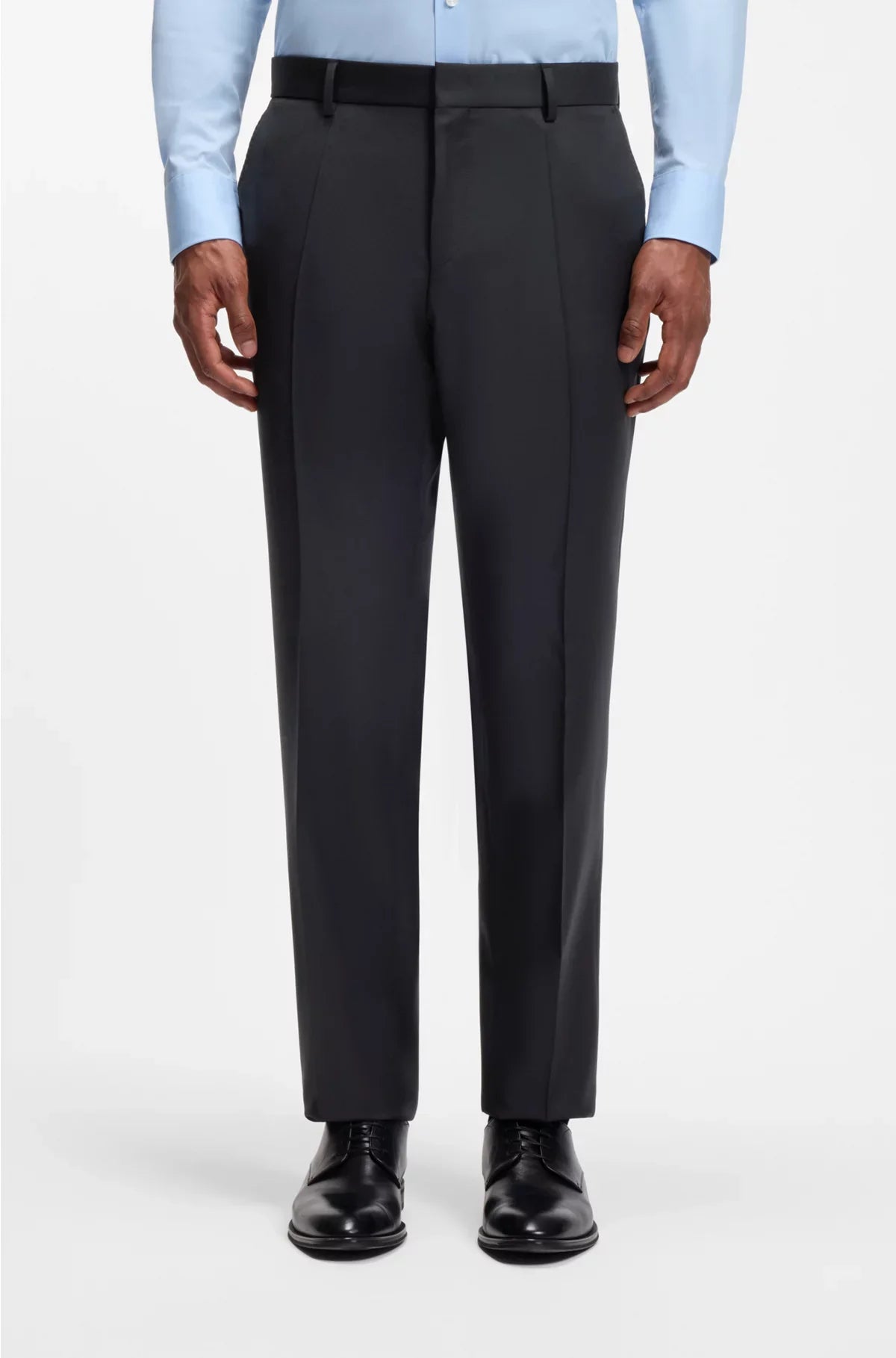 SLIM-FIT TROUSERS IN VIRGIN-WOOL SERGE