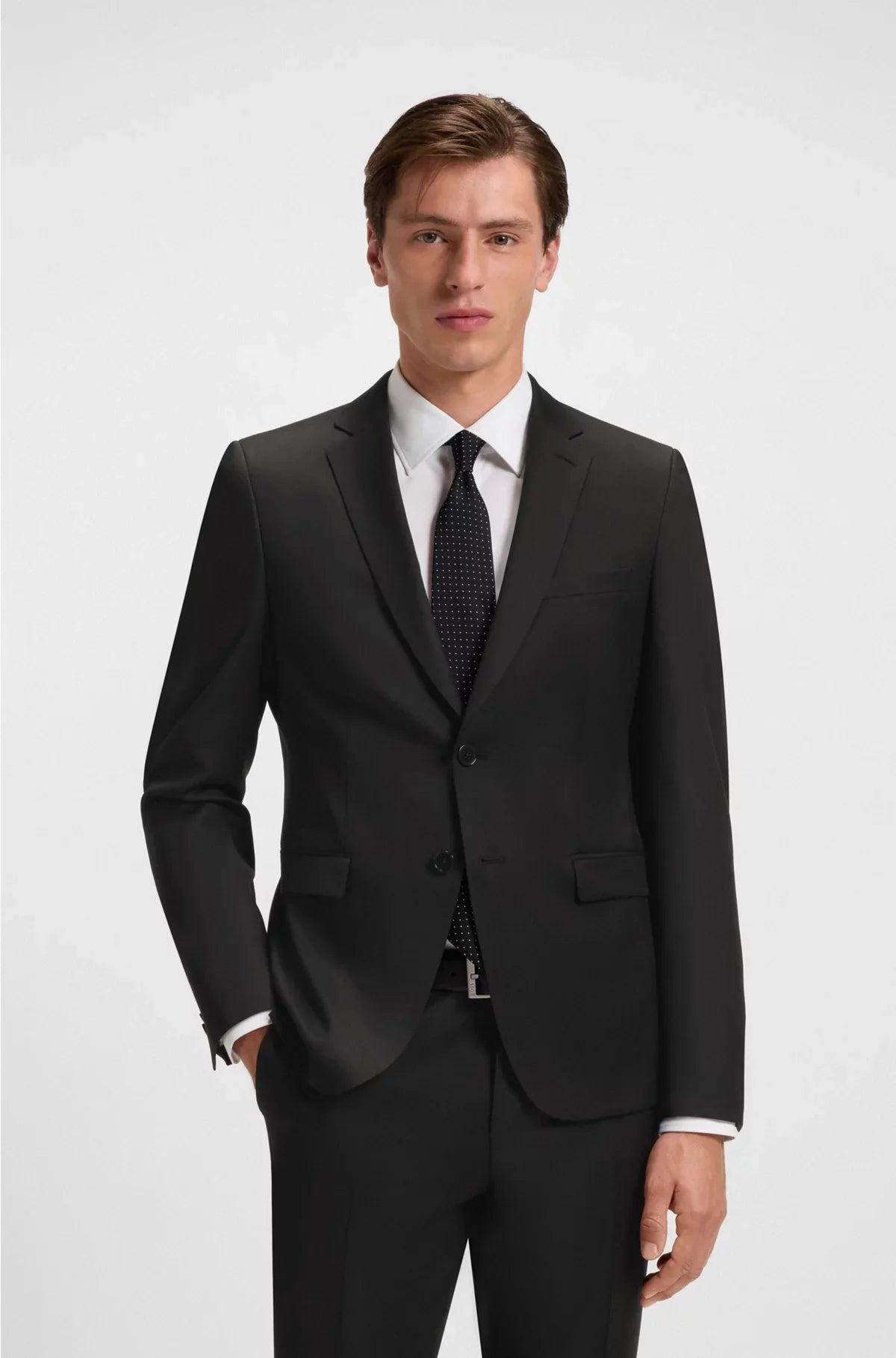 EXTRA-SLIM-FIT SUIT JACKET IN VIRGIN-WOOL SERGE