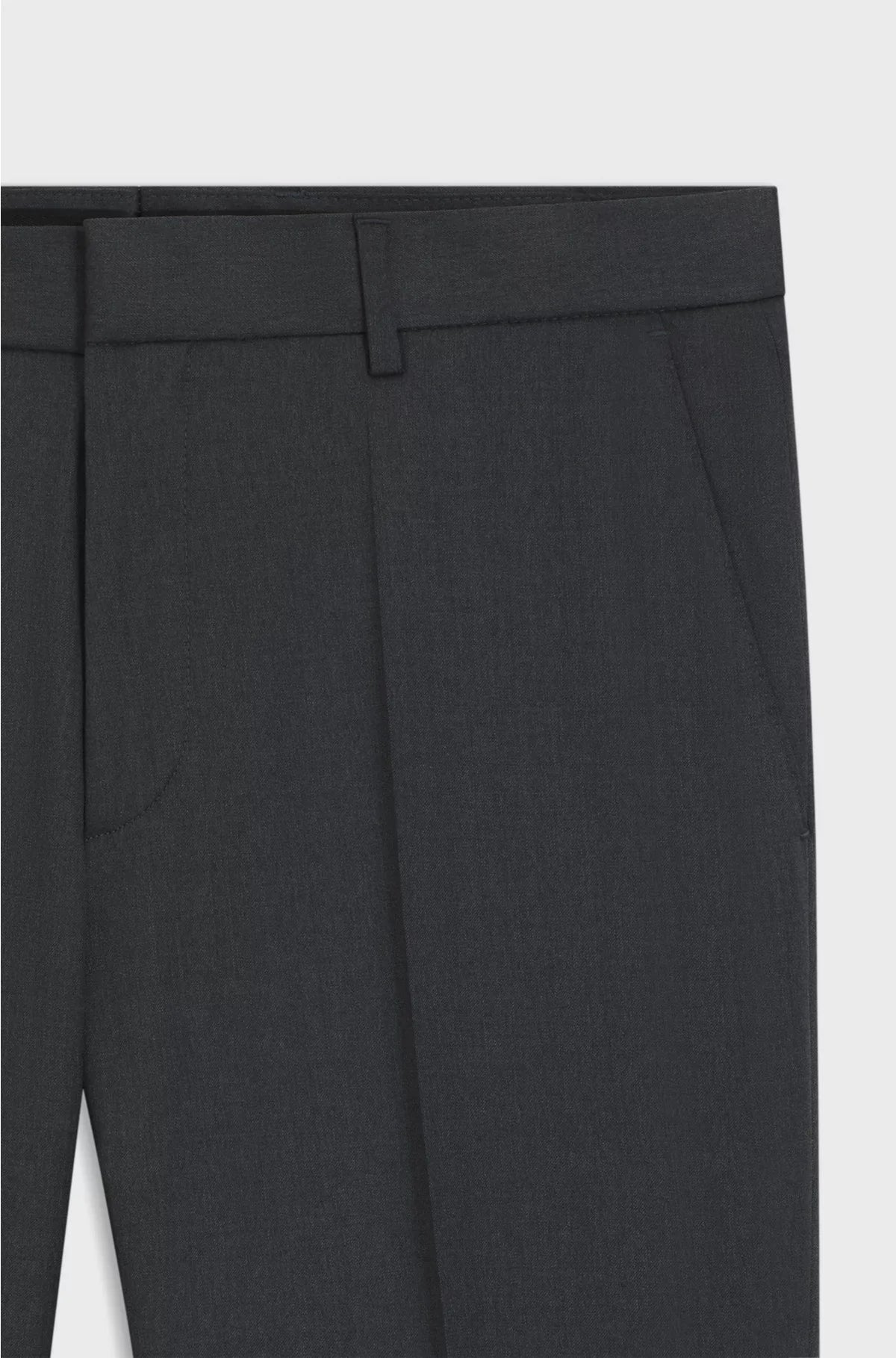 REGULAR-FIT TROUSERS IN VIRGIN-WOOL SERGE