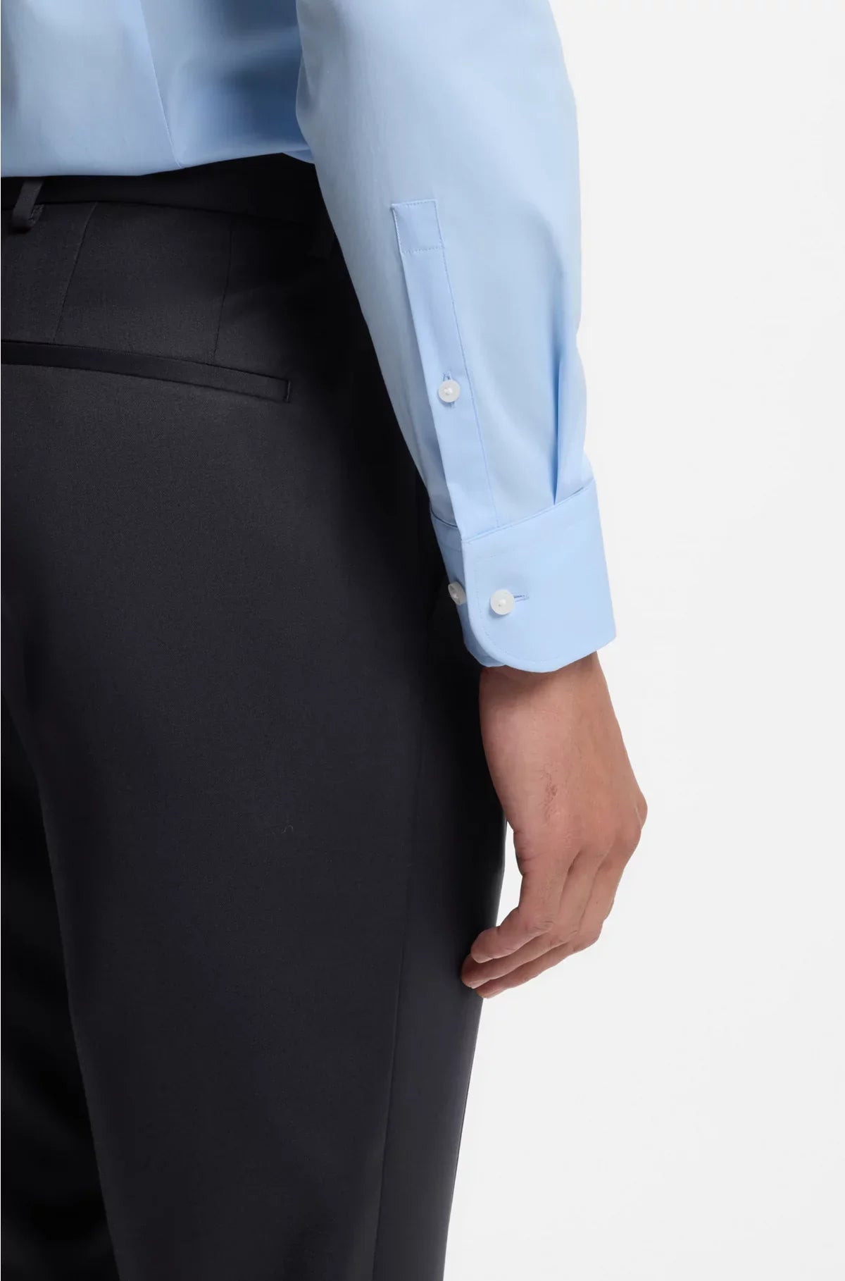 REGULAR-FIT TROUSERS IN VIRGIN-WOOL SERGE