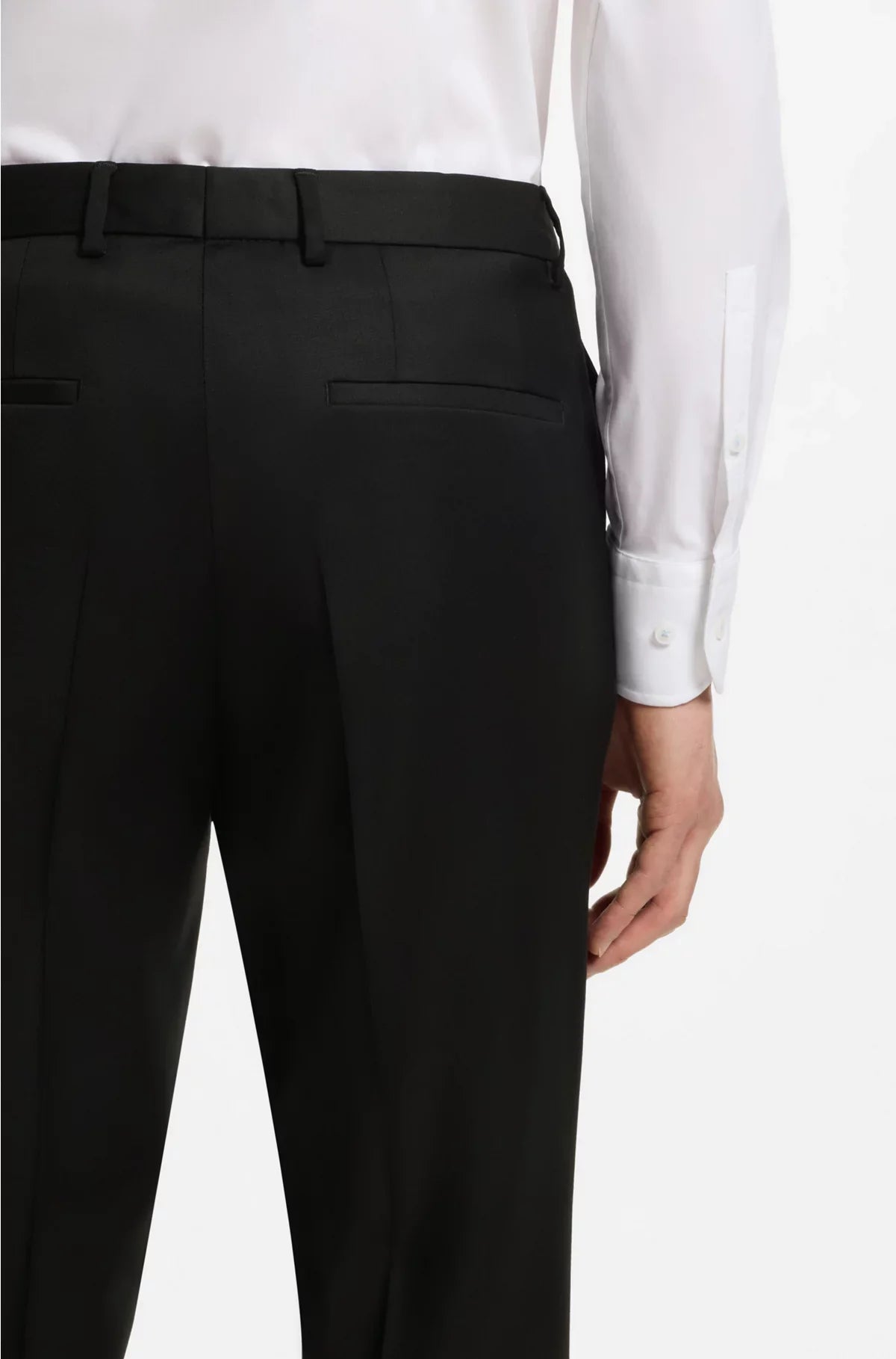 EXTRA-SLIM-FIT TROUSERS IN VIRGIN-WOOL SERGE