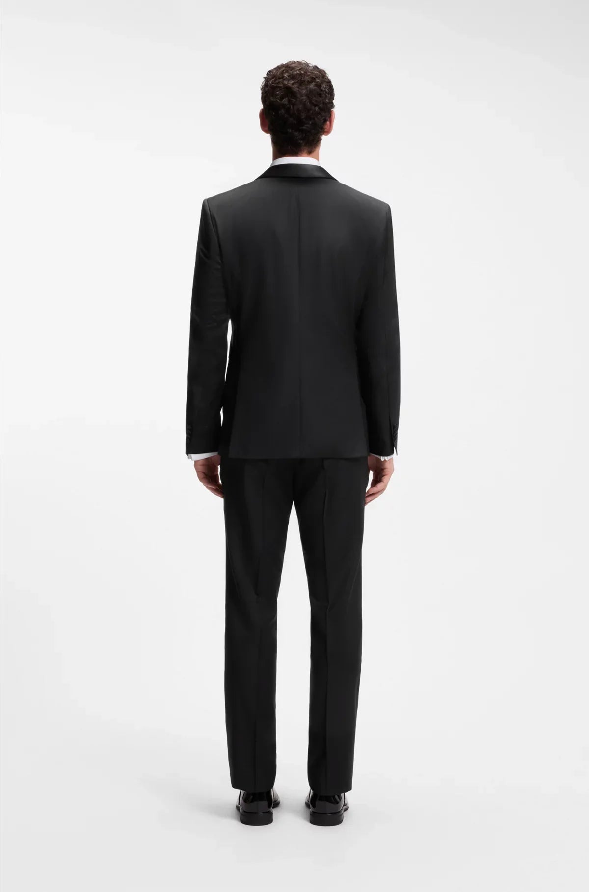 REGULAR-FIT TUXEDO JACKET IN VIRGIN-WOOL SERGE