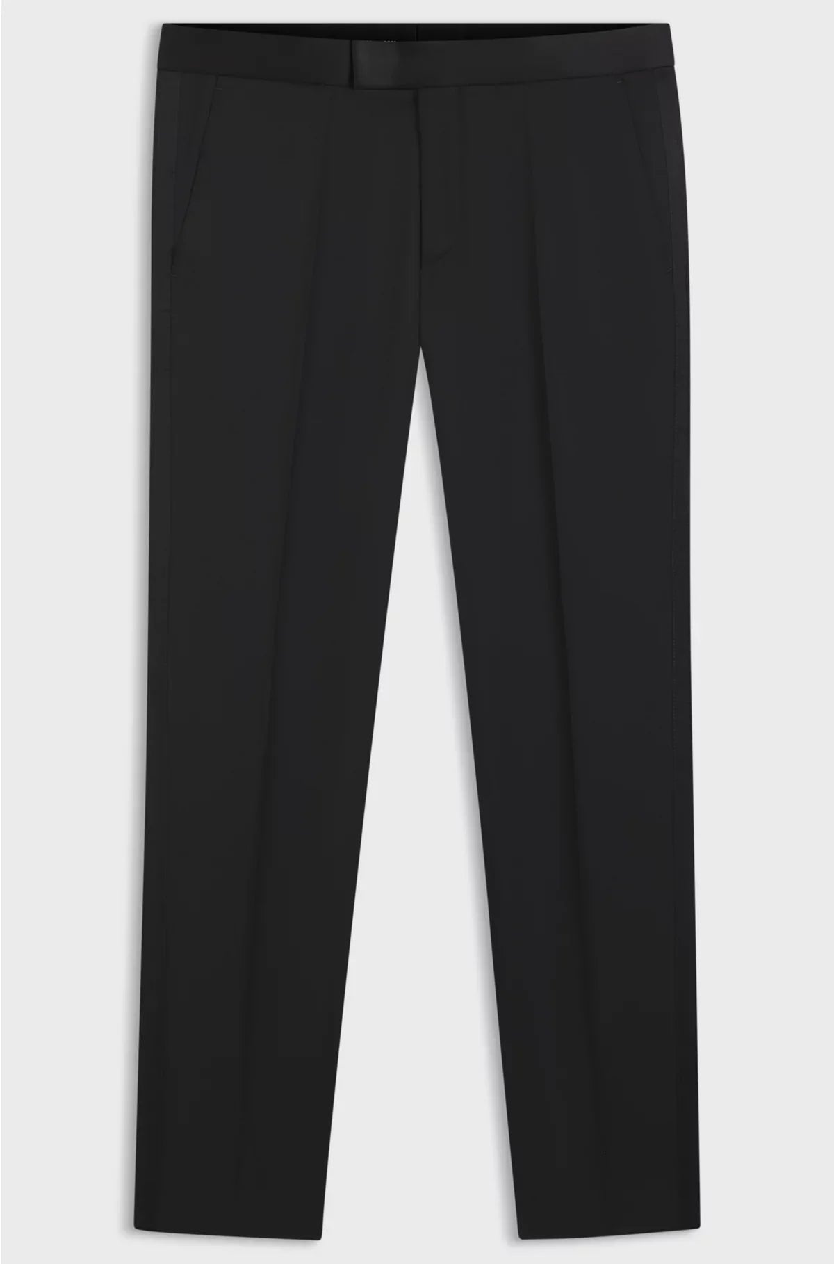 SLIM-FIT TUXEDO TROUSERS IN VIRGIN-WOOL SERGE