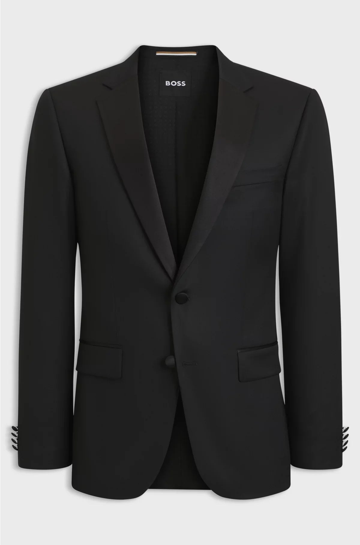 SLIM-FIT TUXEDO JACKET IN VIRGIN-WOOL SERGE