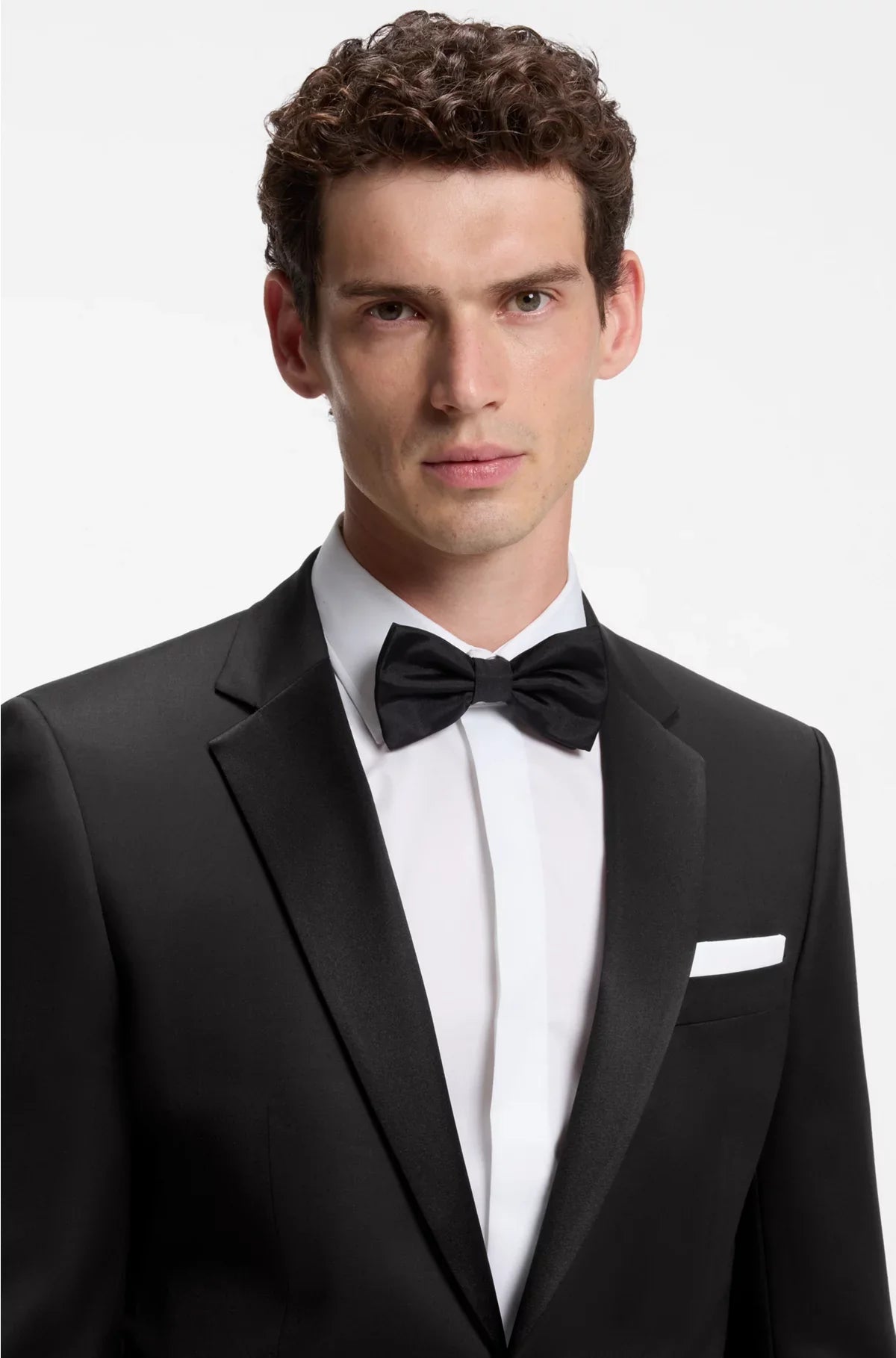 SLIM-FIT TUXEDO JACKET IN VIRGIN-WOOL SERGE