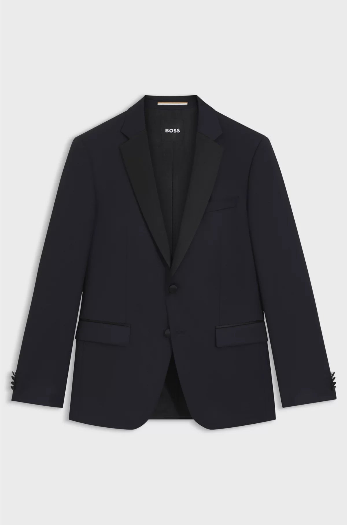 SLIM-FIT TUXEDO JACKET IN VIRGIN-WOOL SERGE