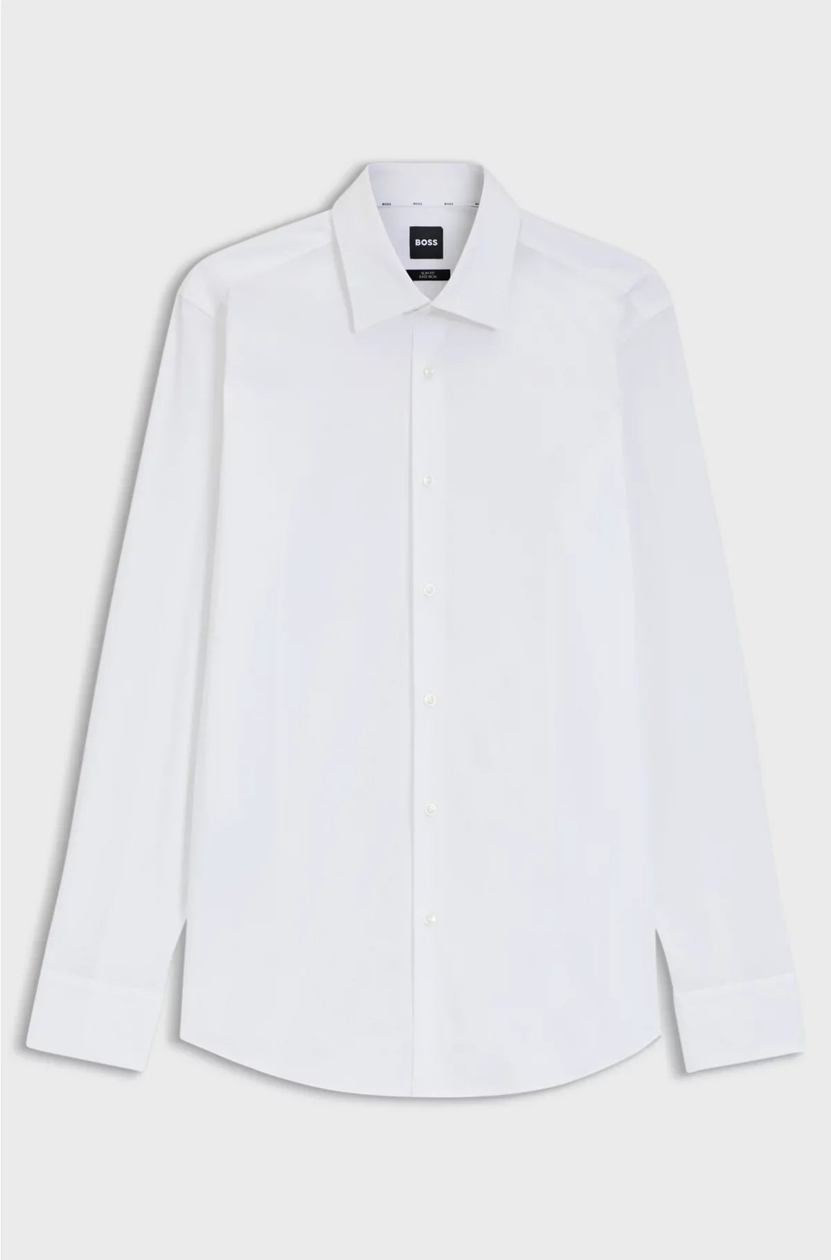 SLIM-FIT SHIRT IN EASY-IRON STRETCH-COTTON POPLIN