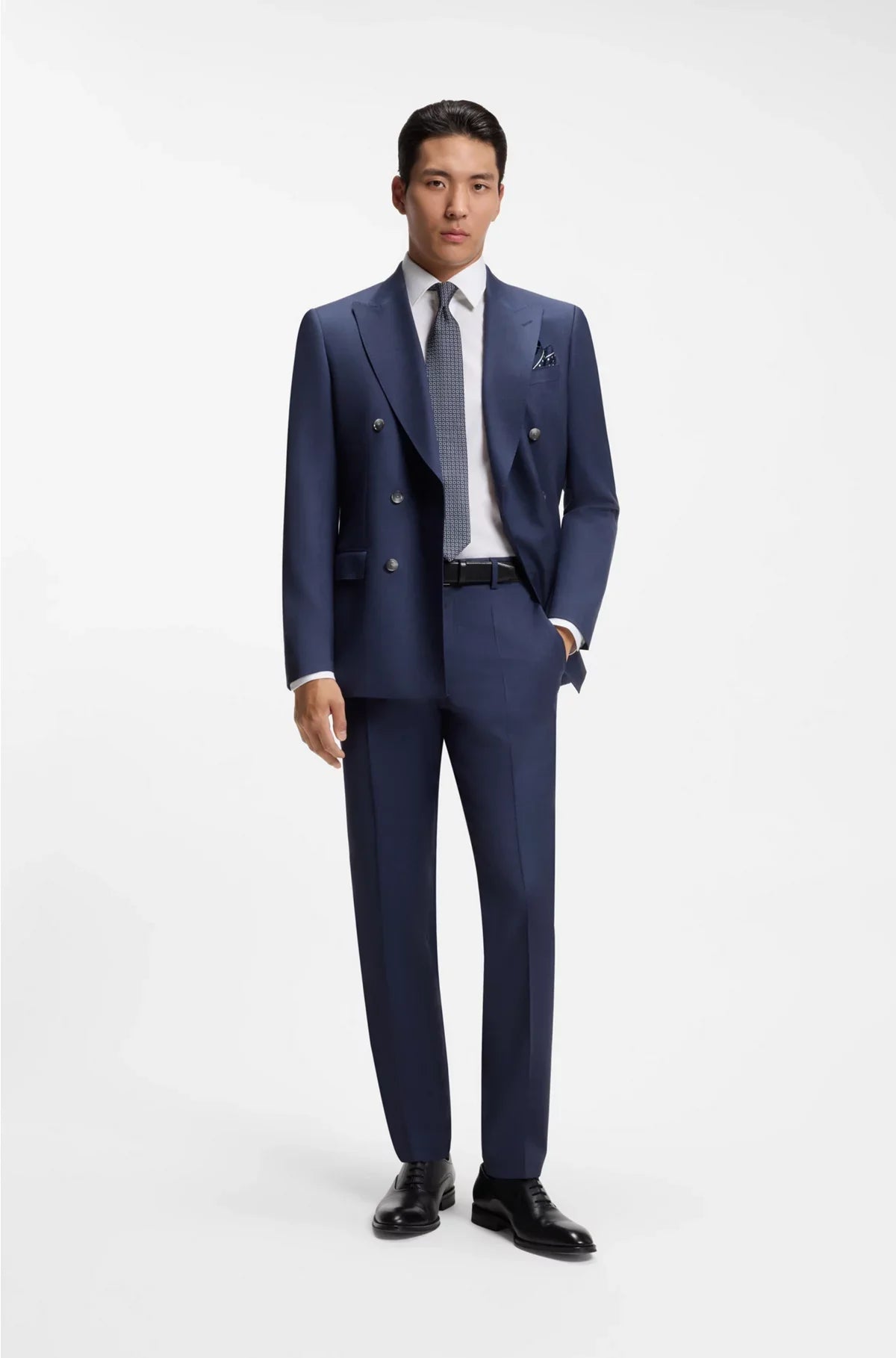 SLIM-FIT SHIRT IN EASY-IRON STRETCH-COTTON POPLIN