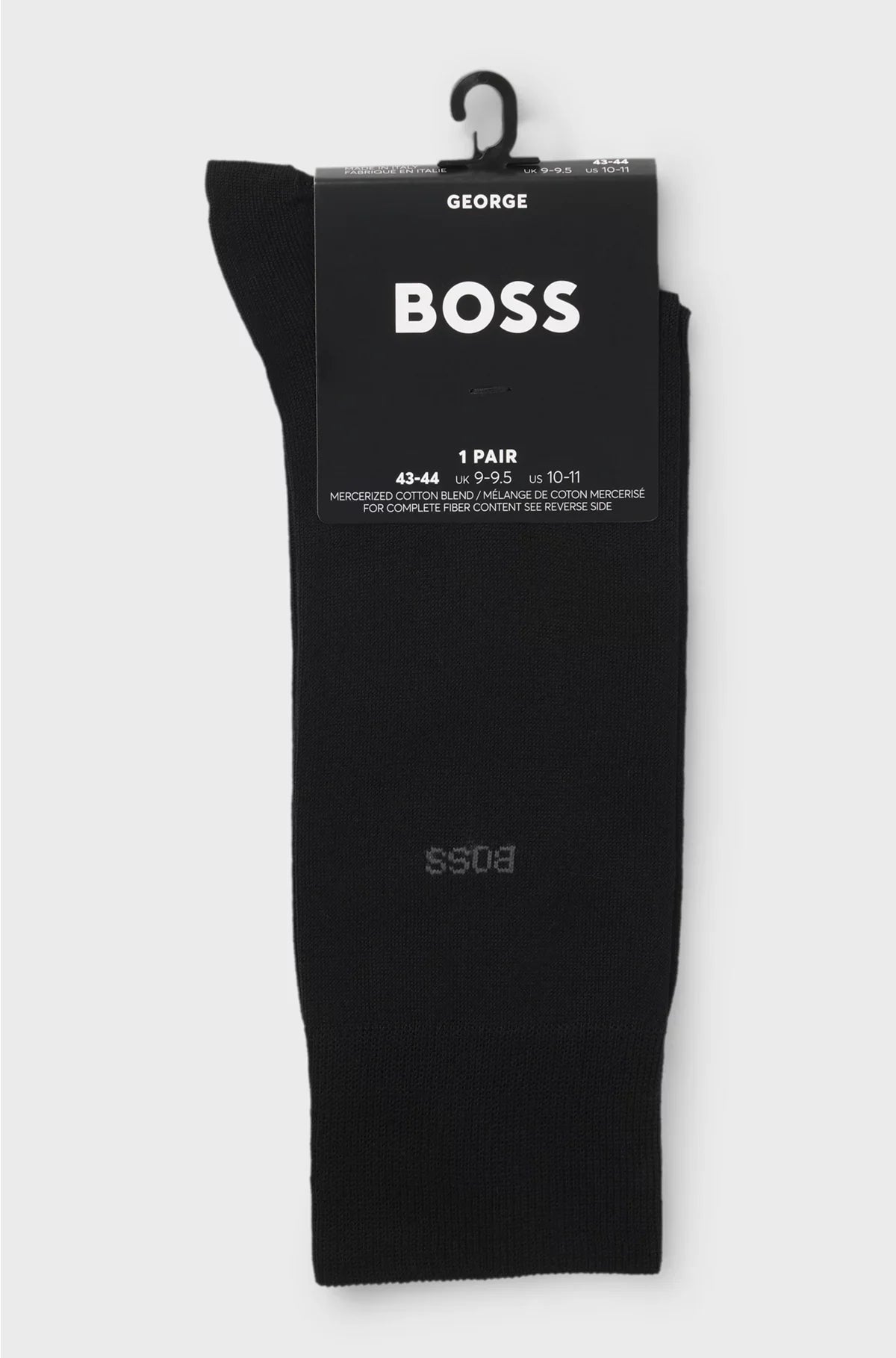 REGULAR-LENGTH LOGO SOCKS IN MERCERISED EGYPTIAN COTTON