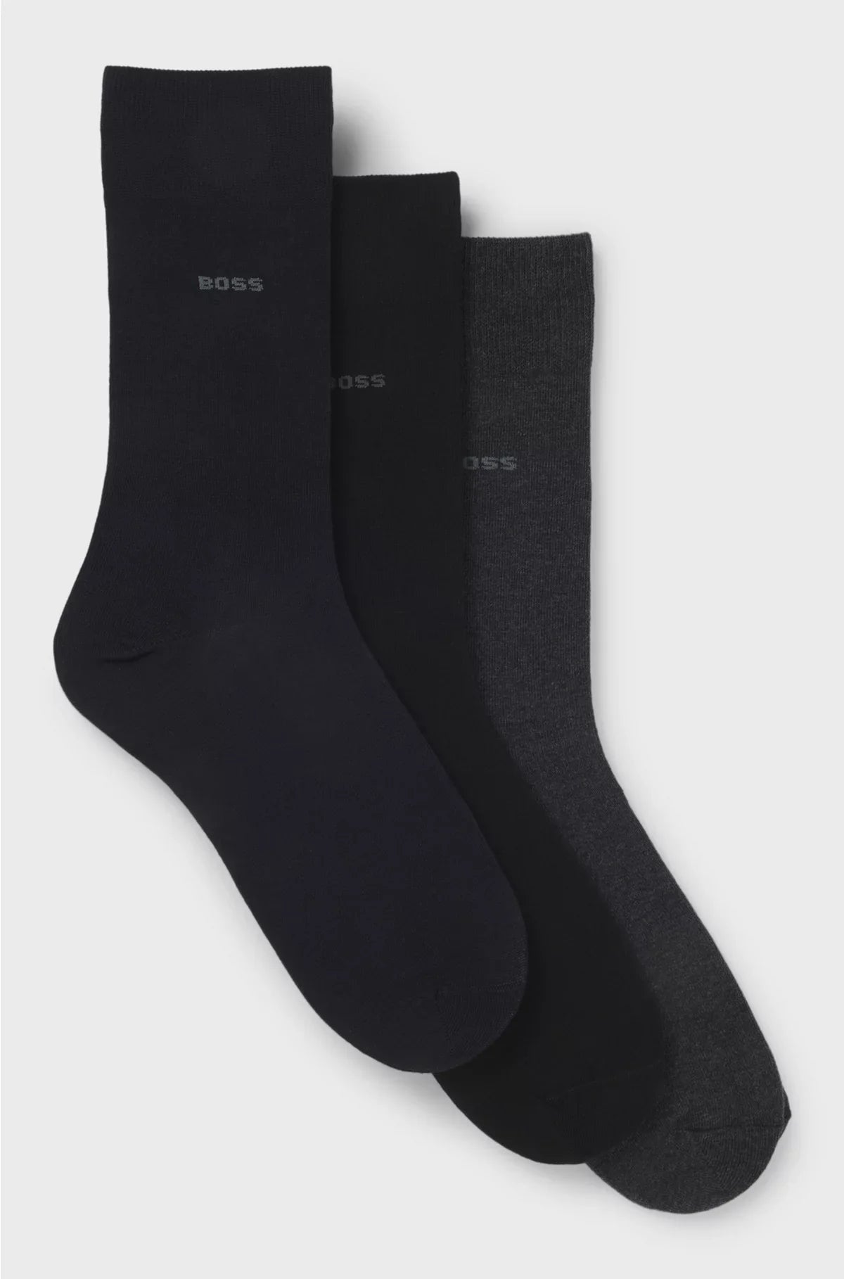 THREE-PACK OF REGULAR-LENGTH SOCKS IN STRETCH FABRIC