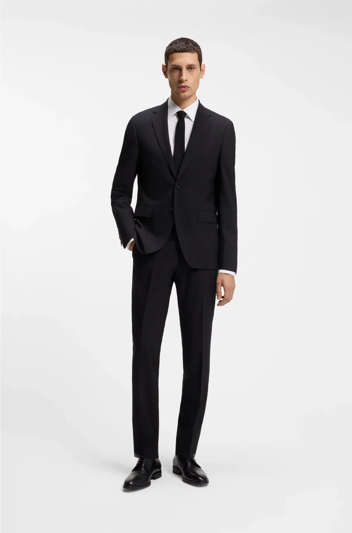 REGULAR-FIT SHIRT IN EASY-IRON STRETCH-COTTON POPLIN