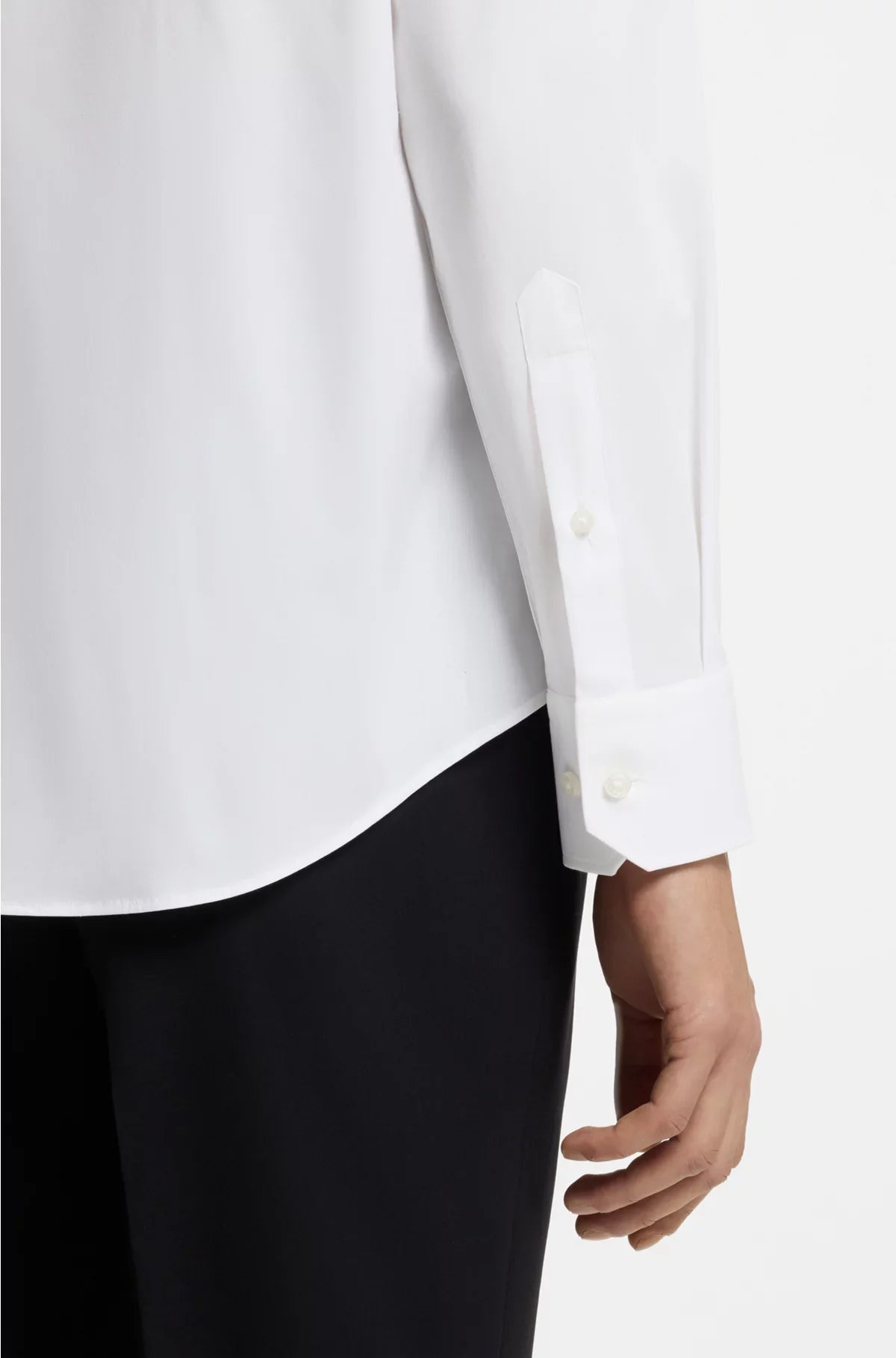 REGULAR-FIT SHIRT IN EASY-IRON STRETCH-COTTON POPLIN