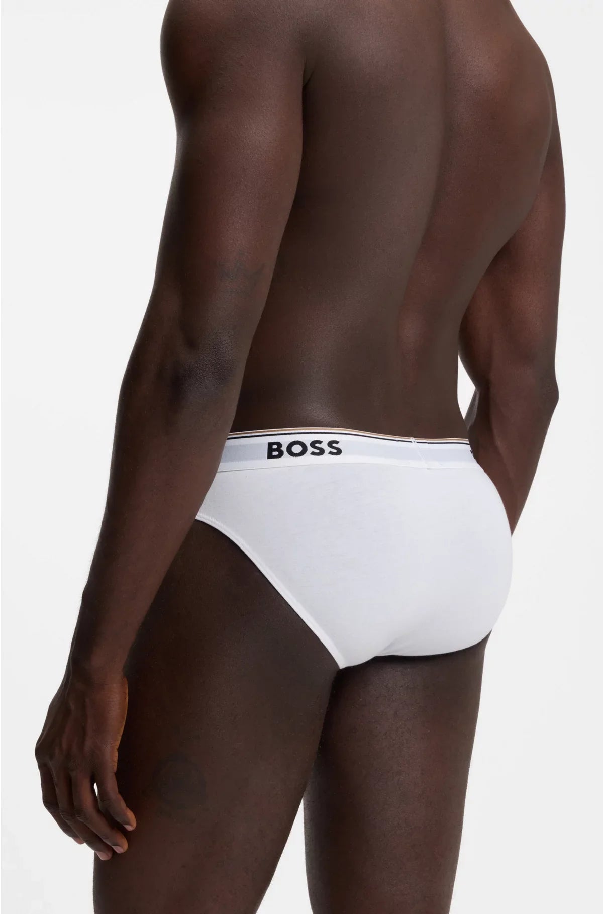 THREE-PACK OF STRETCH-COTTON BRIEFS WITH LOGO WAISTBANDS