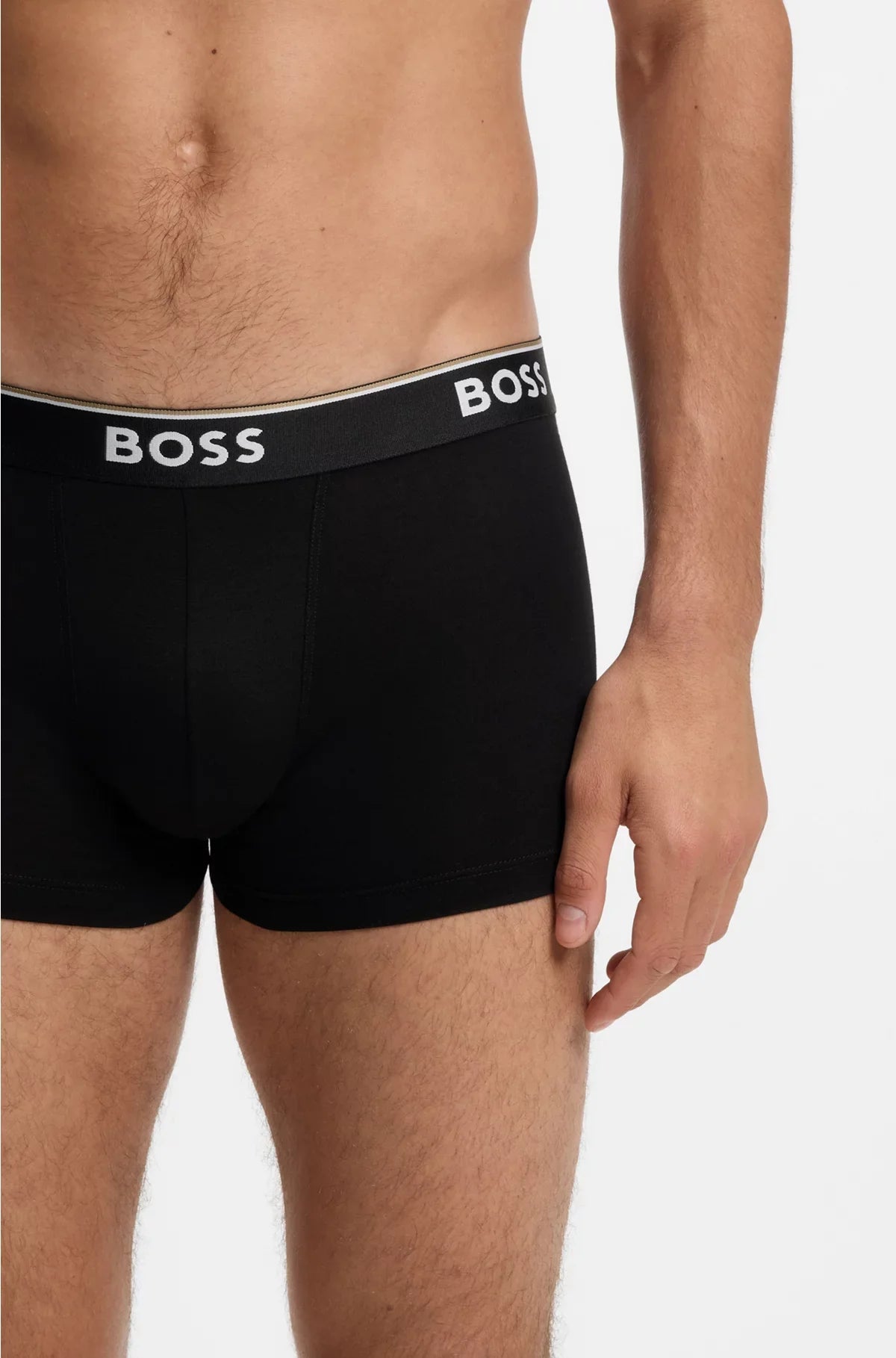 THREE-PACK OF STRETCH-COTTON TRUNKS WITH LOGO WAISTBANDS