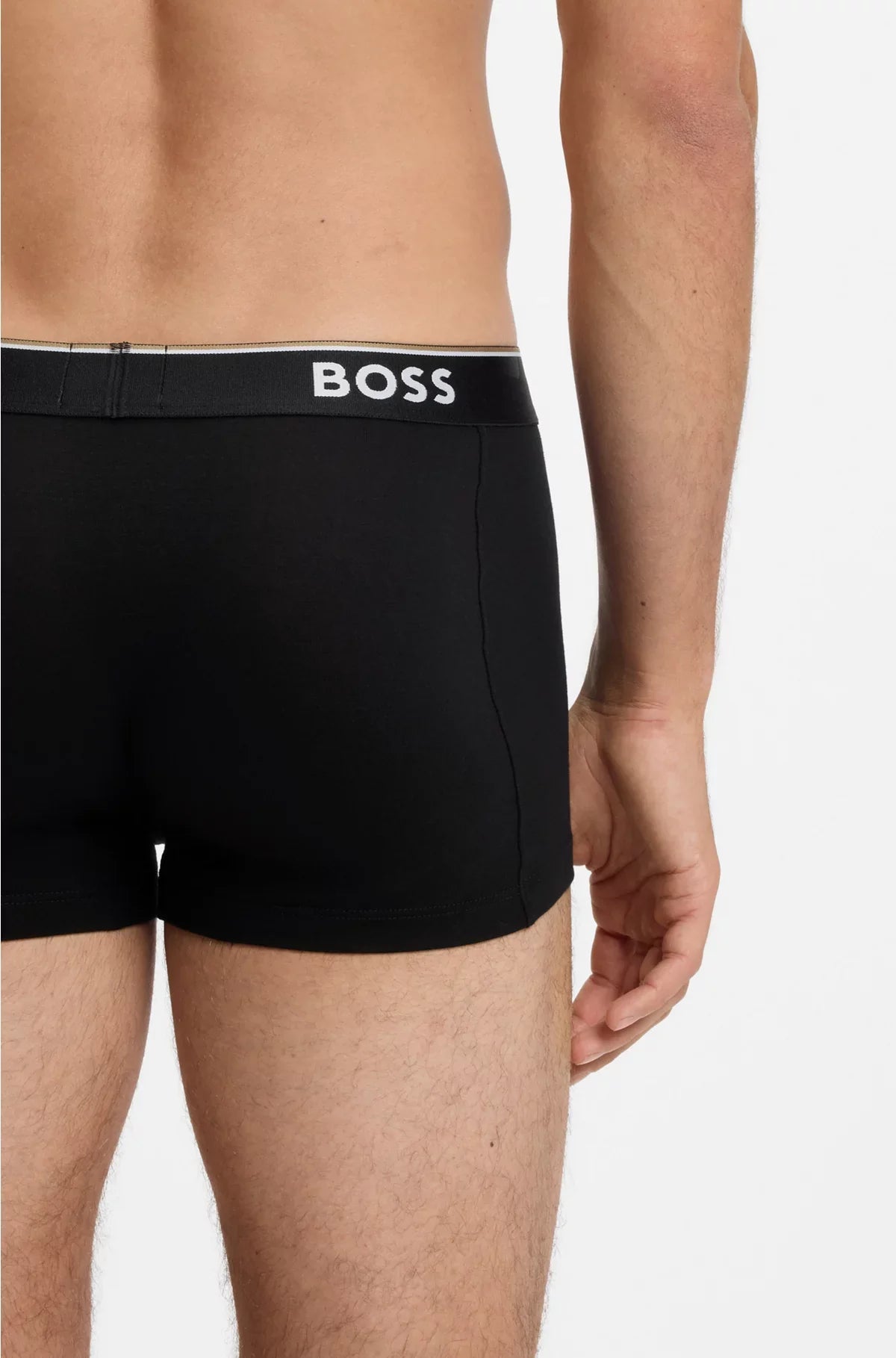 THREE-PACK OF STRETCH-COTTON TRUNKS WITH LOGO WAISTBANDS