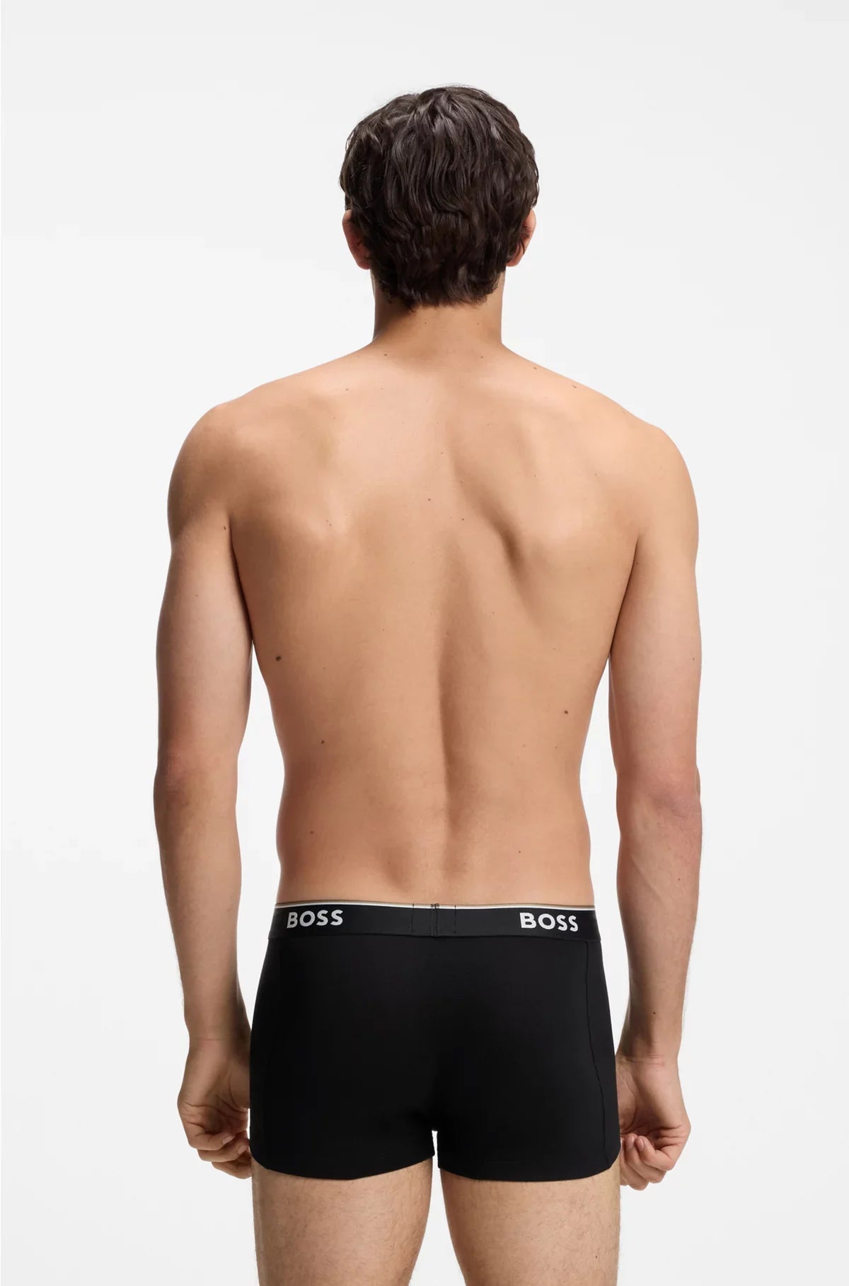 THREE-PACK OF STRETCH-COTTON TRUNKS WITH LOGO WAISTBANDS