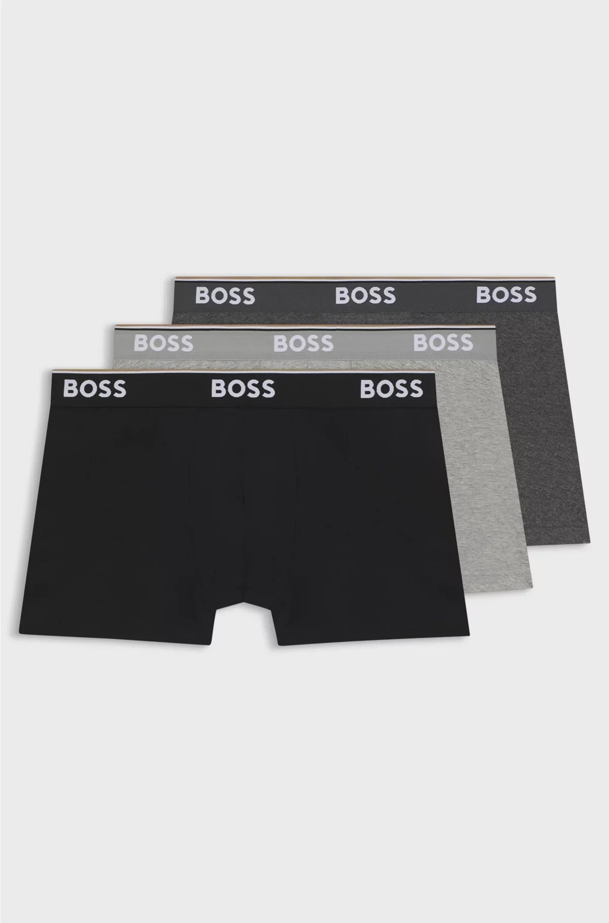 THREE-PACK OF STRETCH-COTTON TRUNKS WITH LOGO WAISTBANDS