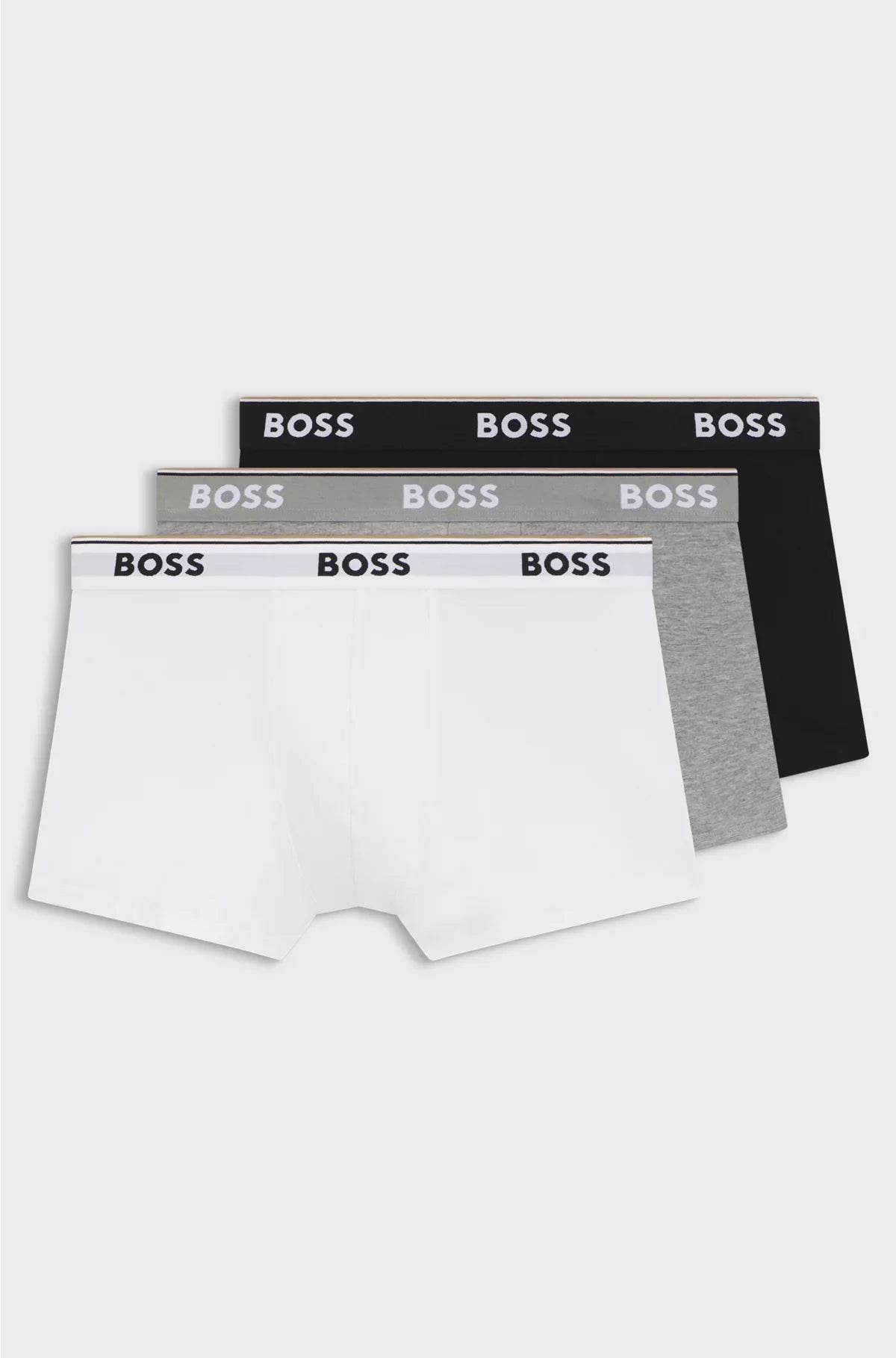 THREE-PACK OF STRETCH-COTTON TRUNKS WITH LOGO WAISTBANDS