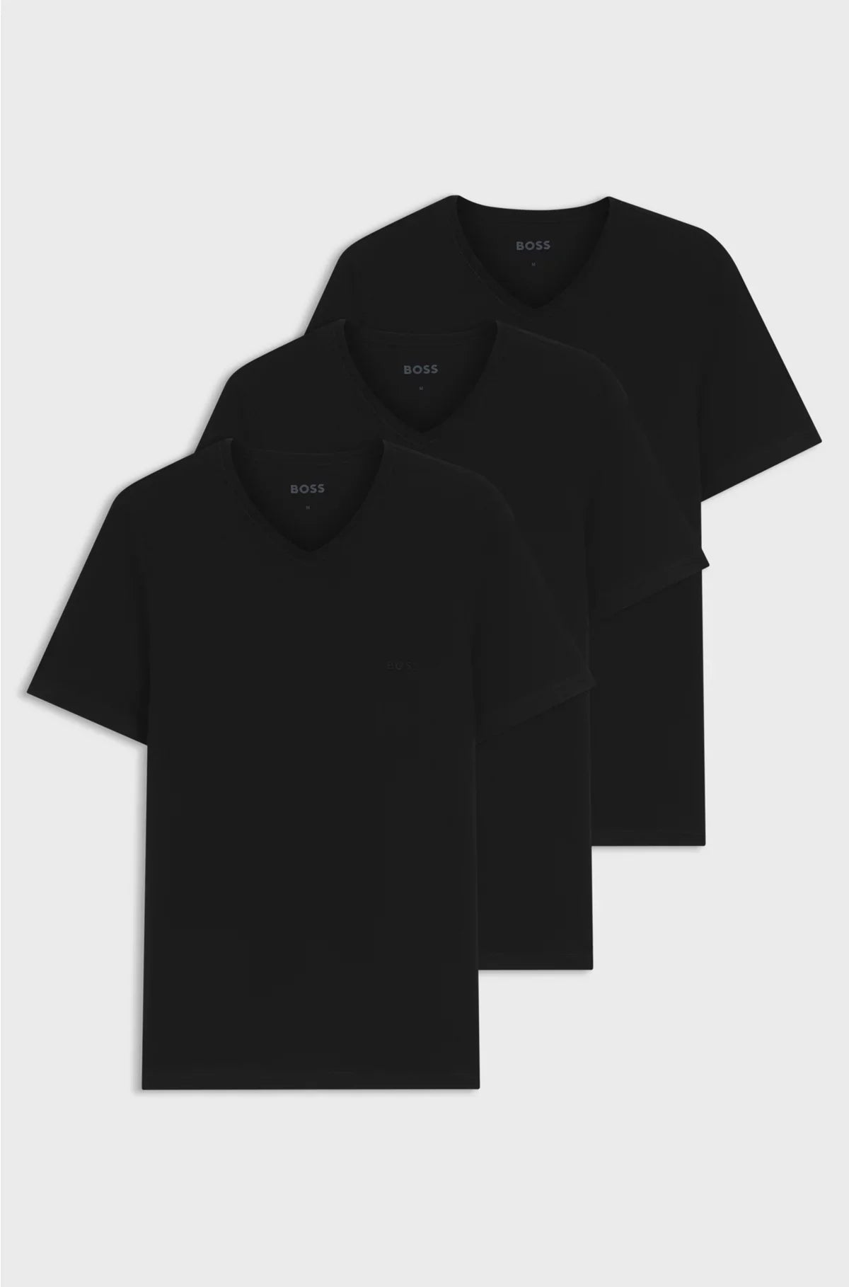THREE-PACK OF V-NECK UNDERWEAR T-SHIRTS IN COTTON